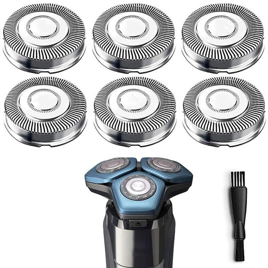 Suleto SH70/71 Replacement Heads Blades Compatible with Noreclo Series 7000 Shavers, Series 7000 Replacement Blades SH71/52 Heads Compatible with Electric Razors 7500 7530 S7370 S7371, 6-Pack