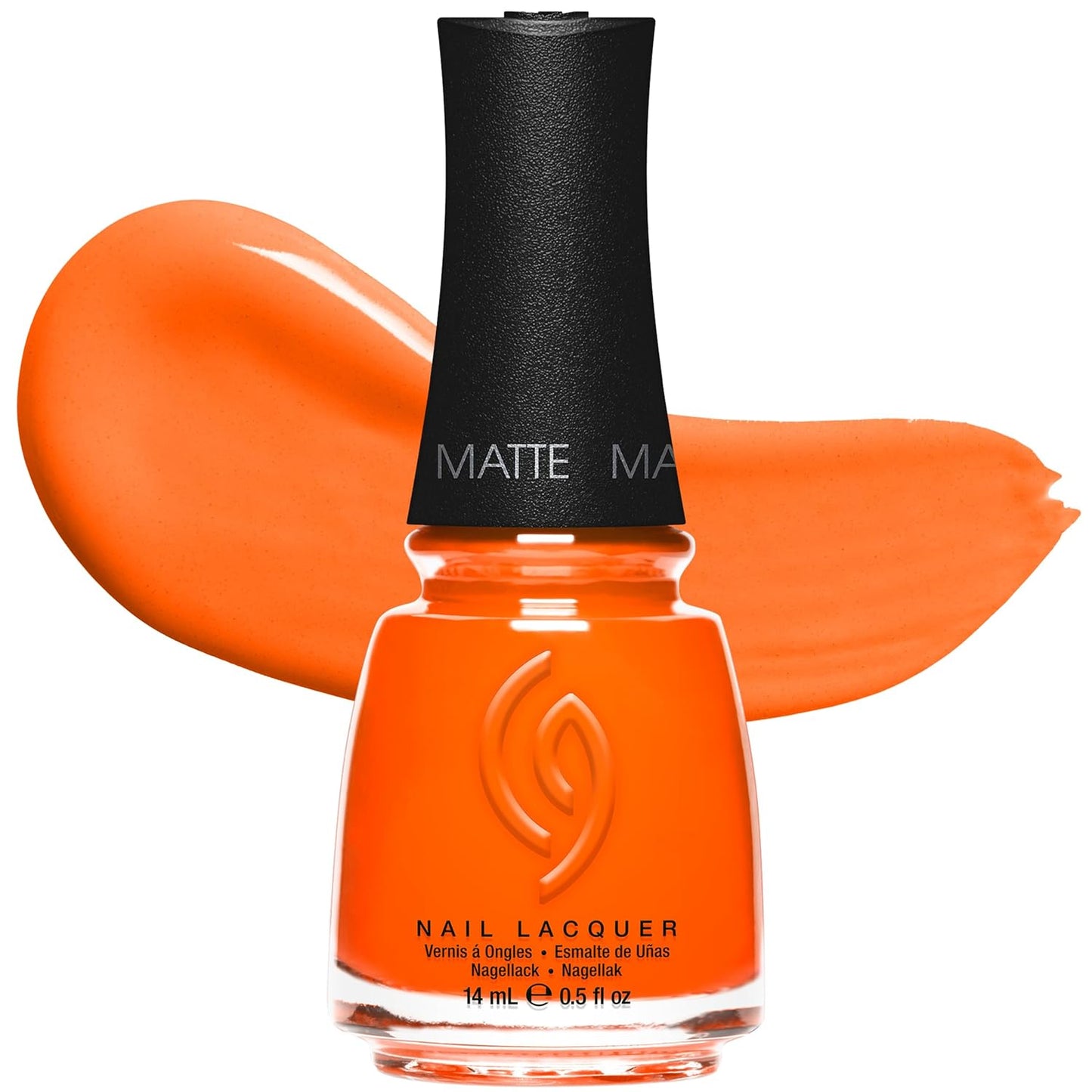 China Glaze Nail Lacquer - Moment in the Sunset Coral Pink Polish | Quick Dry, Chip Resistant, Shimmer Finish, 0.5 fl oz