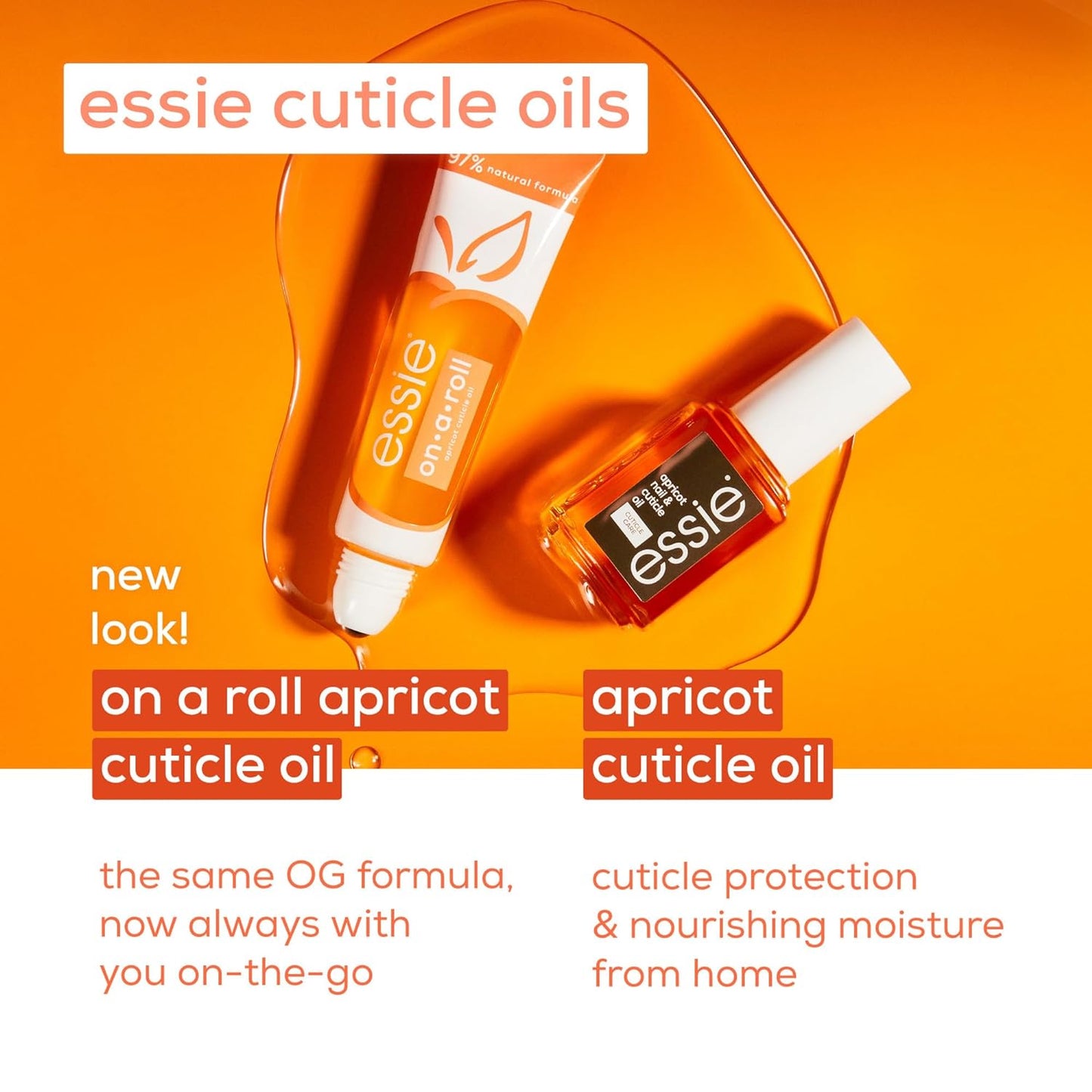 Essie Apricot Cuticle Oil - 8-Free Vegan Nail Treatment | 0.46 Fl Oz