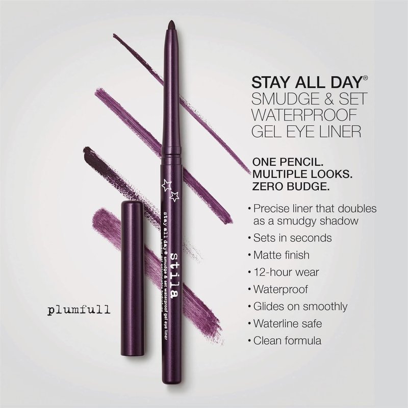 Stila Stay All Day® Waterproof Gel Eyeliner Pencil - Long-Wear, Smudge-Proof for Tightlining & Smoky Eyes | 12-Hour Fade-Resistant