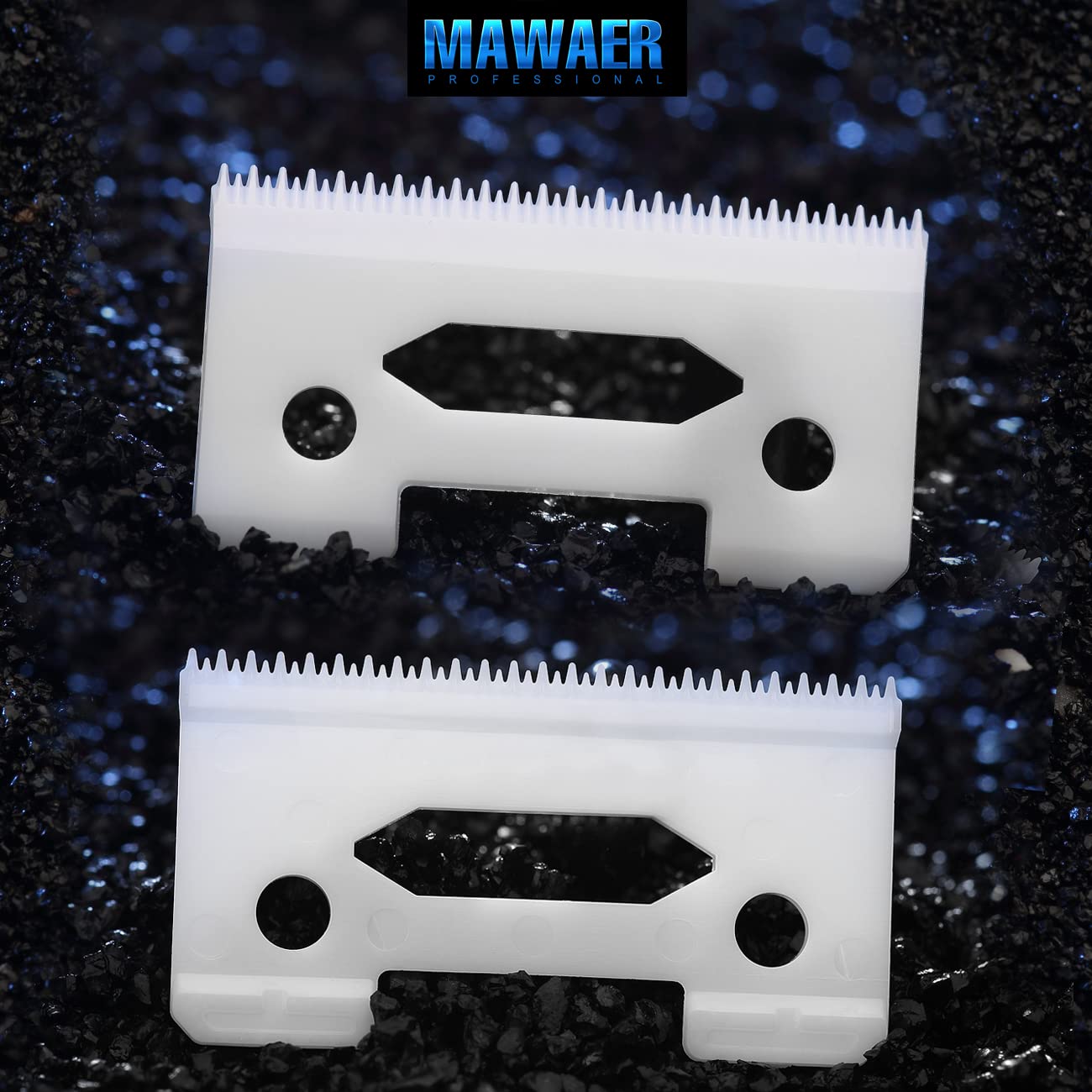 MAWAER Upgraded Universally Ceramic Stagger Tooth Blade for WAHL Hair Clipper Ceramic Movable Blade for WAHL Hair Clipper
