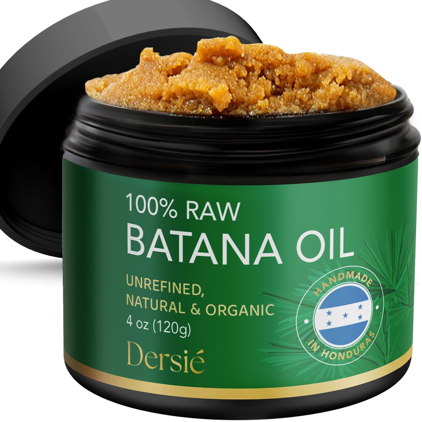 Batana Oil - 100% Pure Organic Leave-In & Pre-Wash Oil for Dry, Damaged Hair - Scalp & Hair Care | 4 fl oz
