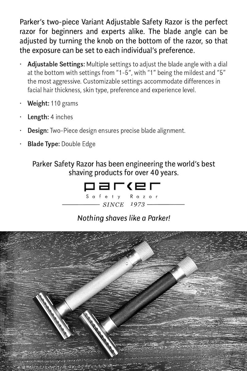 Parker “Solar Storm” Ultra‑Soft Synthetic Shaving Brush – 28 mm Tuxedo Knot – High‑Density for Superior Lathering + Acrylic Stand