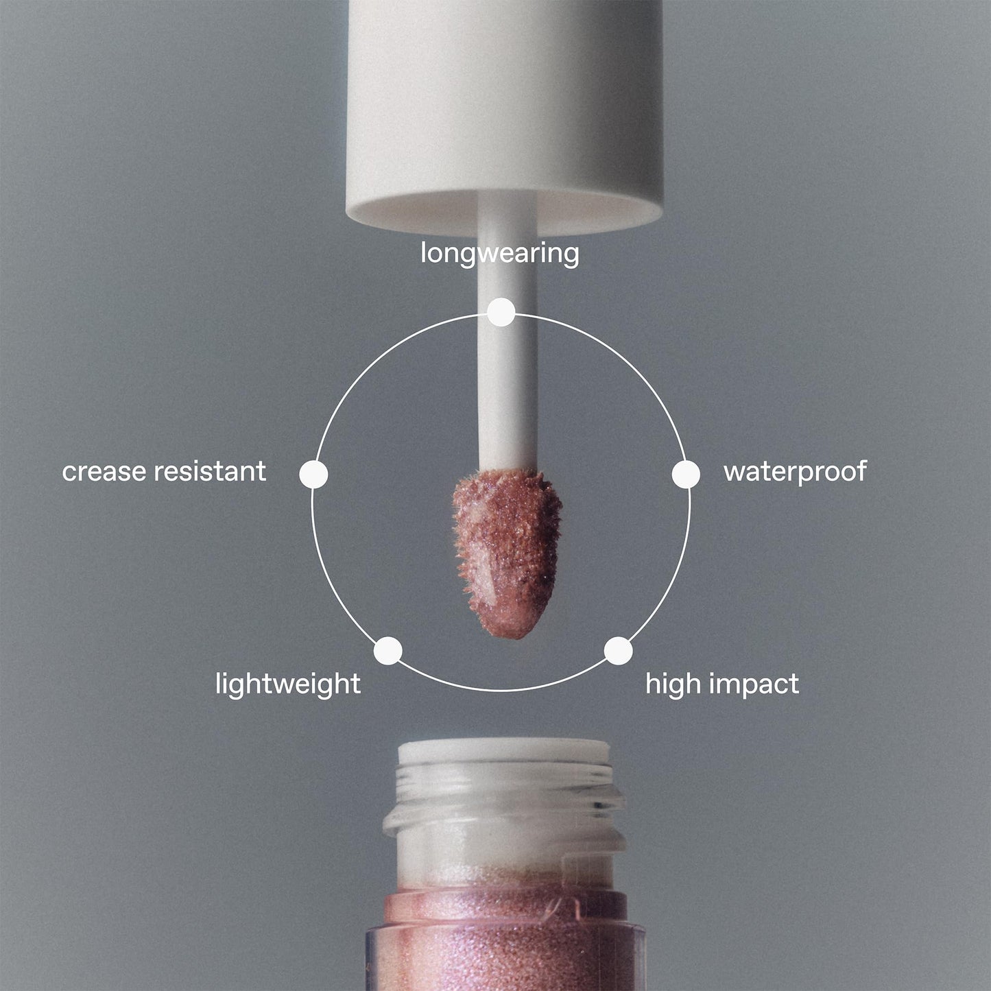 r.e.m. beauty by ariana grande Starlet Lustrous Liquid Eyeshadow in Glitch | High Impact Shimmering Color | Longwearing Crease Resistant Waterproof Formula | Lightweight Feel
