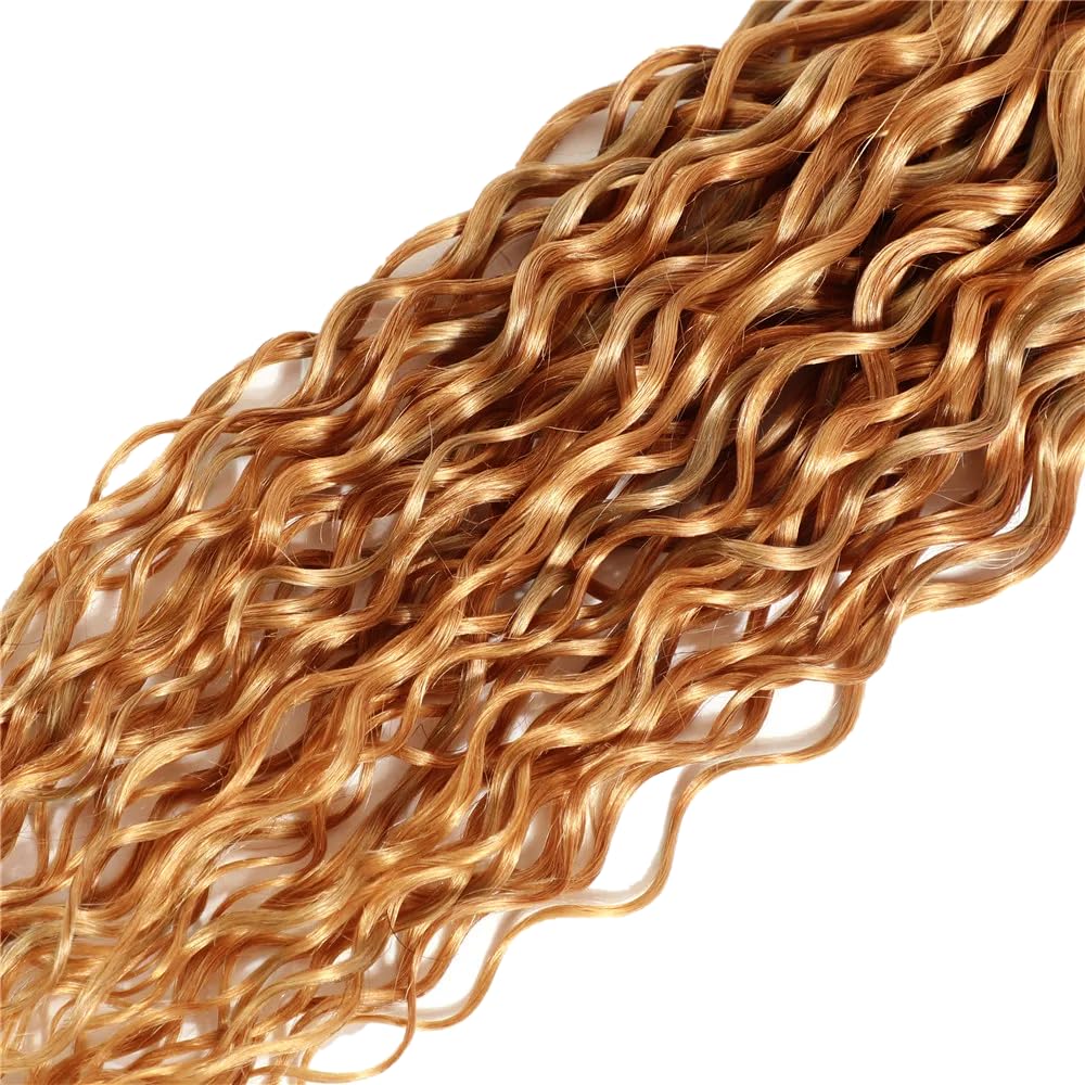 P27/30 Blonde Bundles Water Wave Bundles Human Hair 16 18 20 Inch #30 Light Brown Water Wave Bundle Unprocessed Brazilian Virgin Weave Hair 3 Bundles 100 Gram Per Bundle