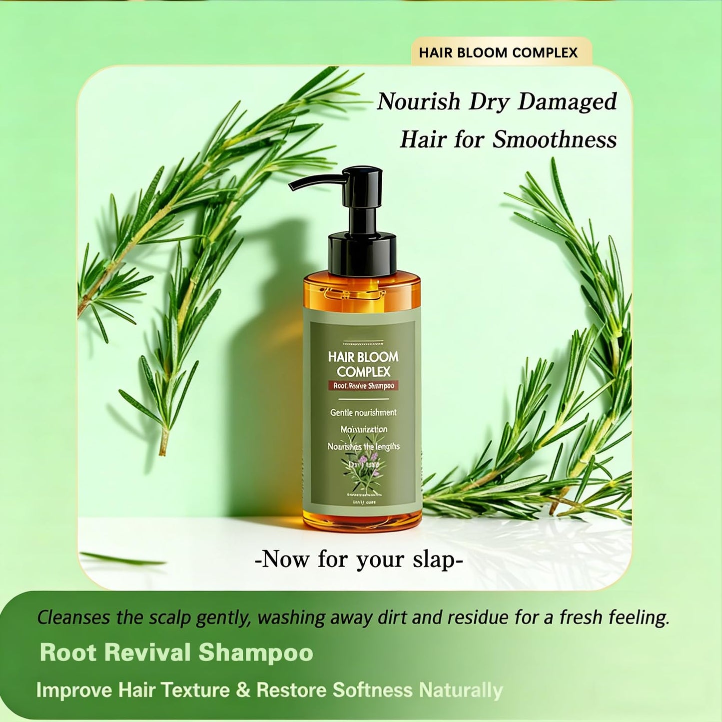 Root Revival Shampoo - Nourishing Hair Bloom Complex for Stronger, Fuller Hair | 3.38 FL OZ