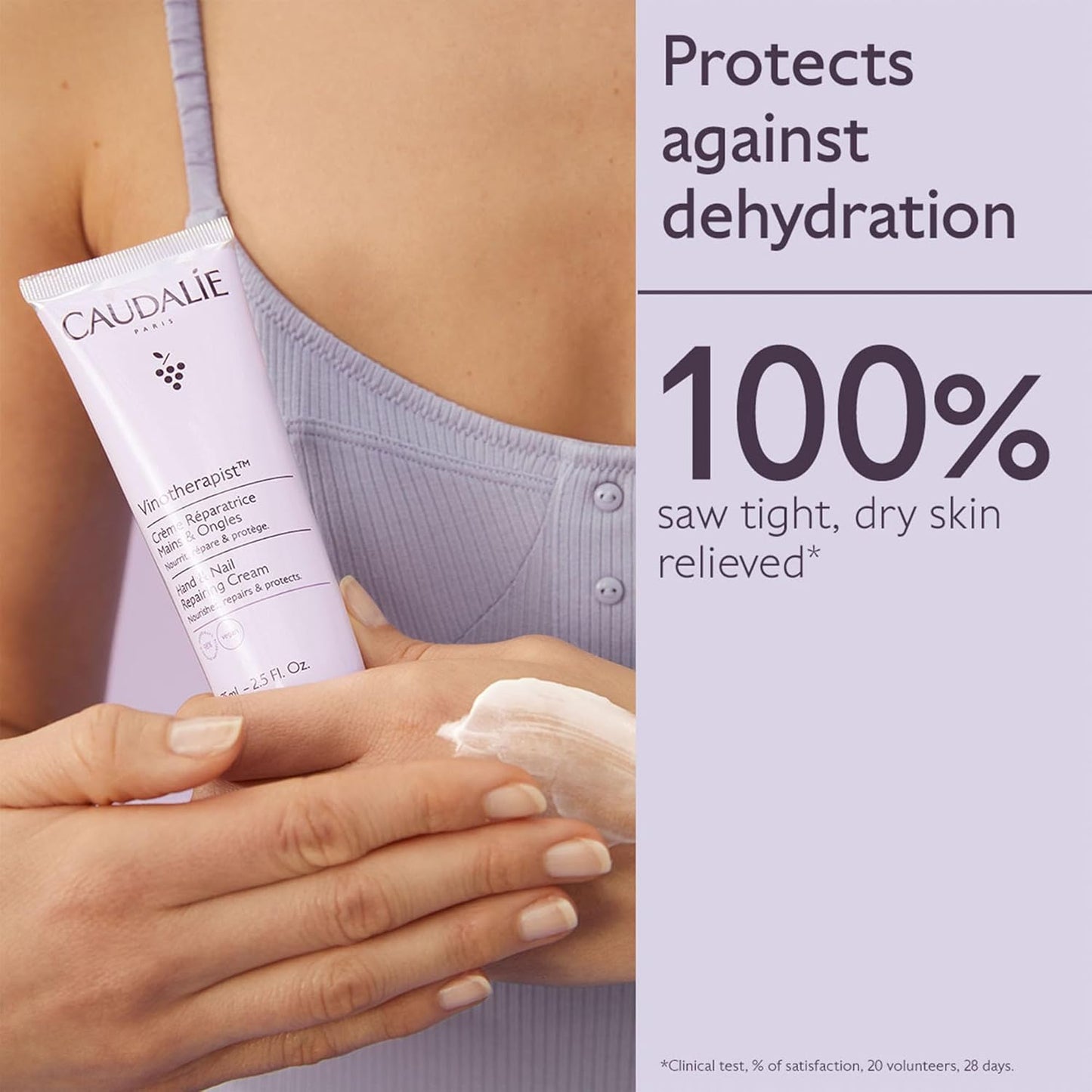 Caudalie Vinotherapist Hand and Nail Cream - Nourishing Shea Butter & Grapeseed Oil | Vegan Formula