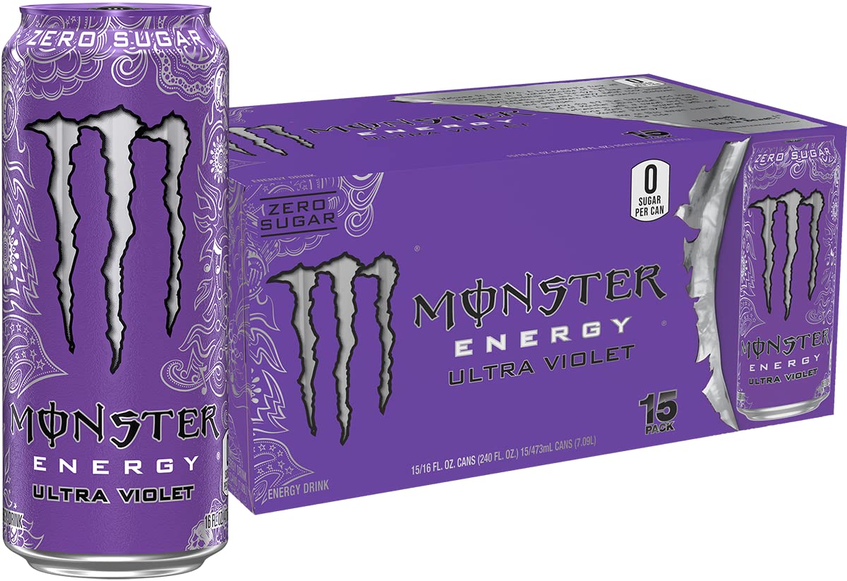 Monster Energy Zero Ultra Sugar Free Energy Drink - 16 Oz | Pack of 15 Cans