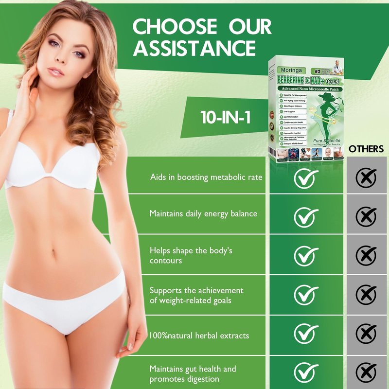 2026 New Upgraded Style Moringa 10-in-1 Nano Microdarts Patch, Advanced Moringa Patches, Natural Body Patches for Women and Men - Gentle Formula for All Skin (3PCS, 3 Boxes)