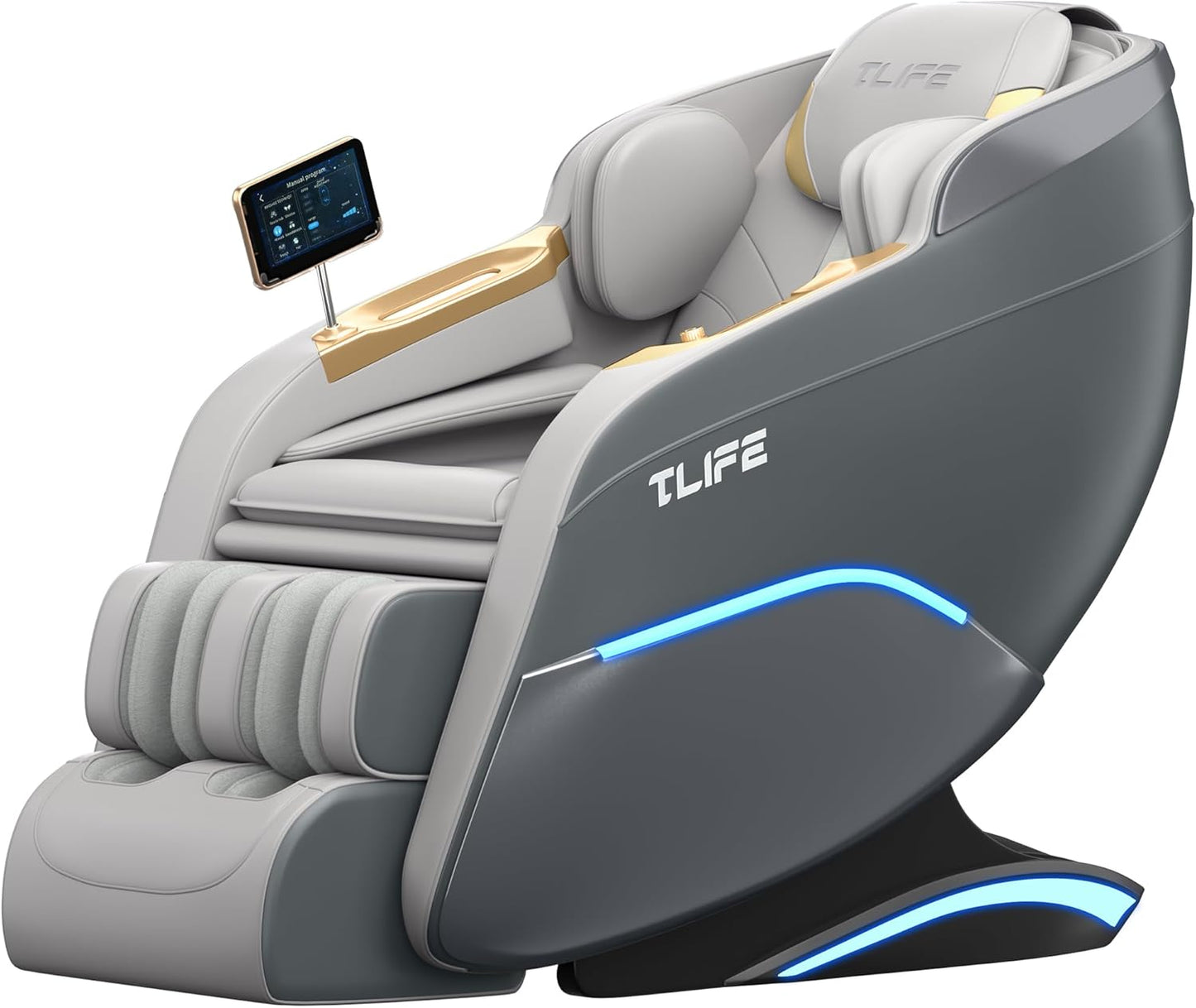 TLIFE Full Body Massage Chair - 160° Zero Gravity Recliner with Body Scan & 12 Auto Modes | Black
