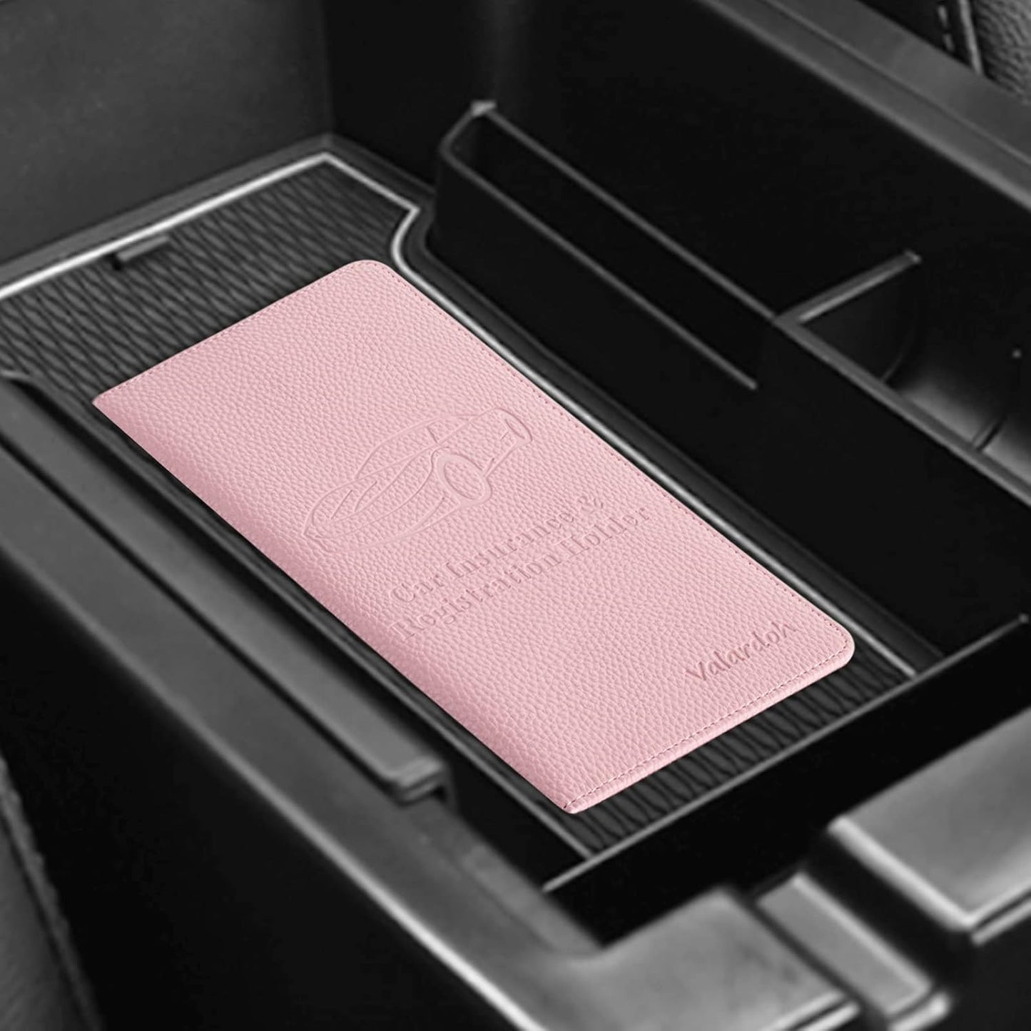Car Registration & Insurance Card Holder - Premium Document Organizer for Driver License & Essentials | Pink