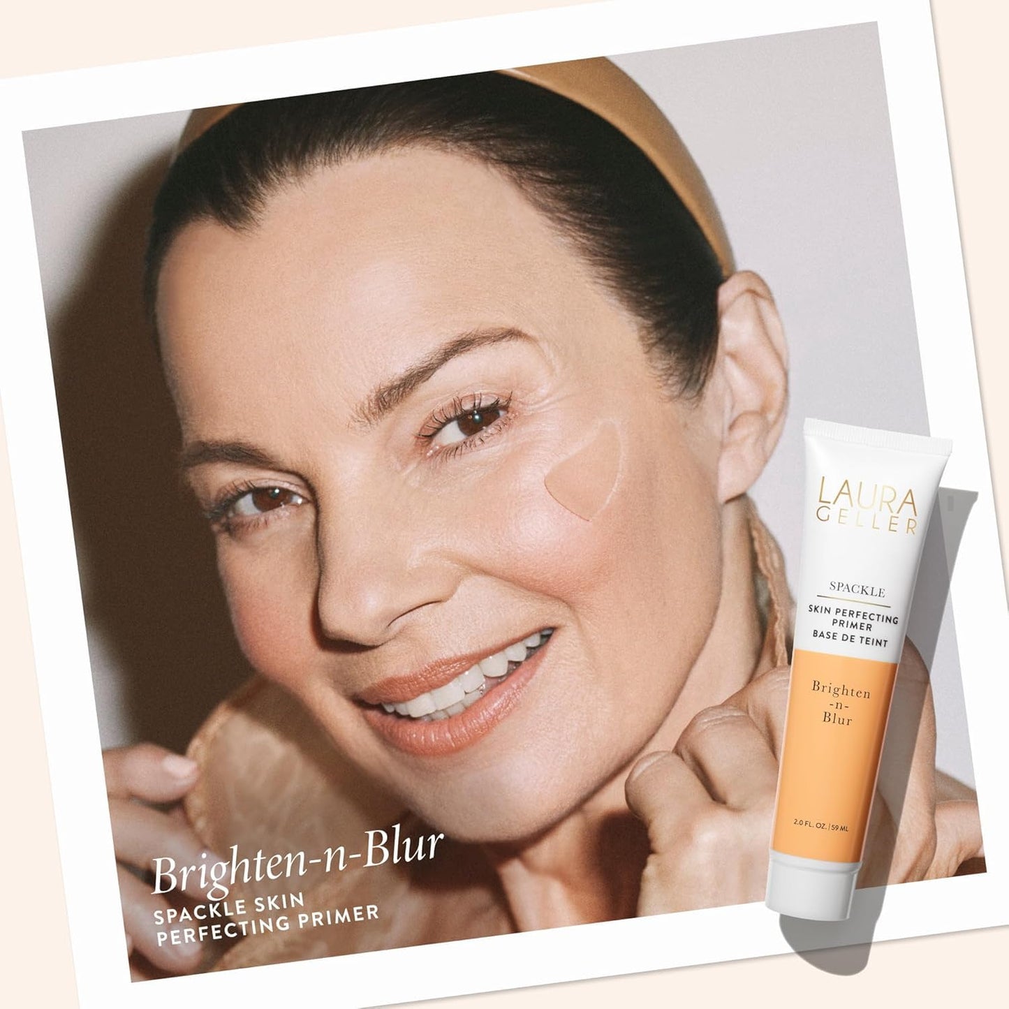 Spackle Primer by Laura Geller - Brighten & Blur for Mature Skin - Super Size 2 Fl Oz
