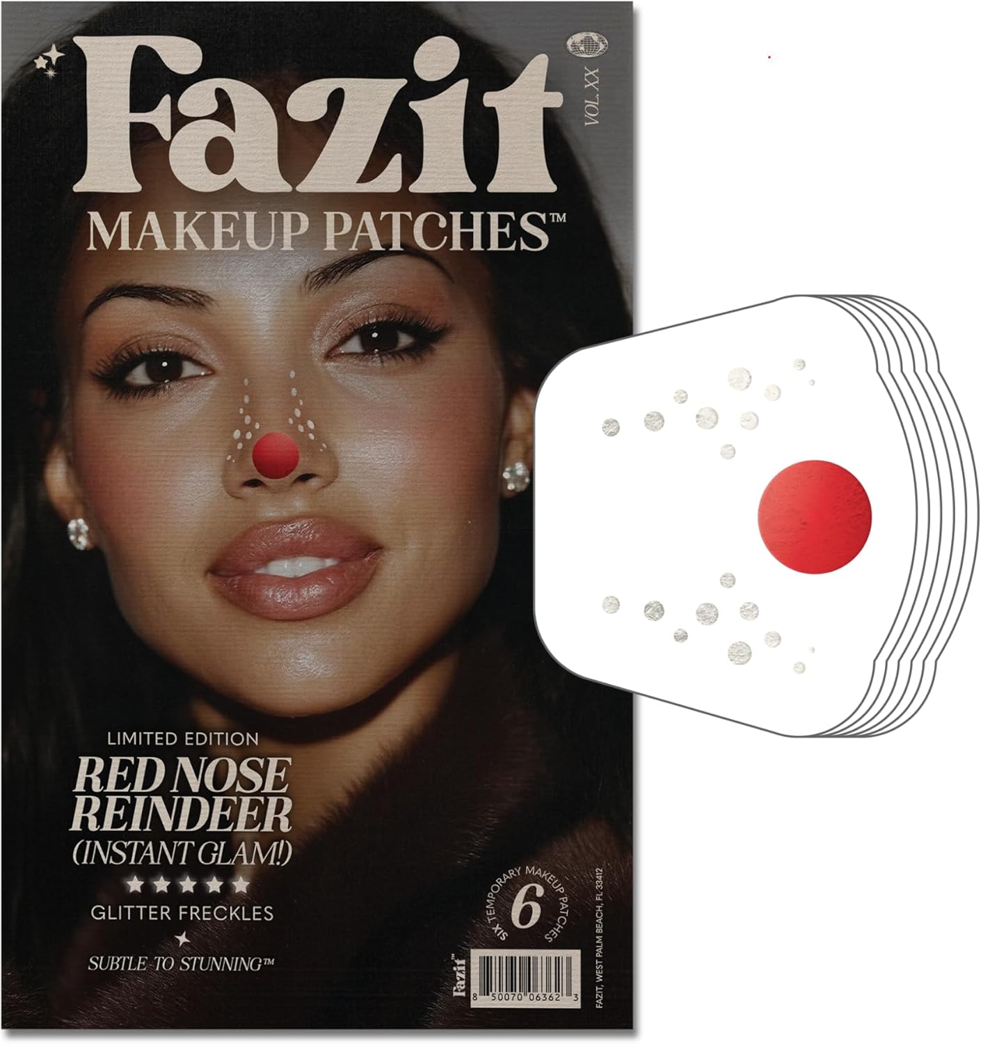 Soccer Face Stickers - Waterproof Glitter Makeup Patches for Game Day Glam | Red, Blue & Silver (6 Pack)