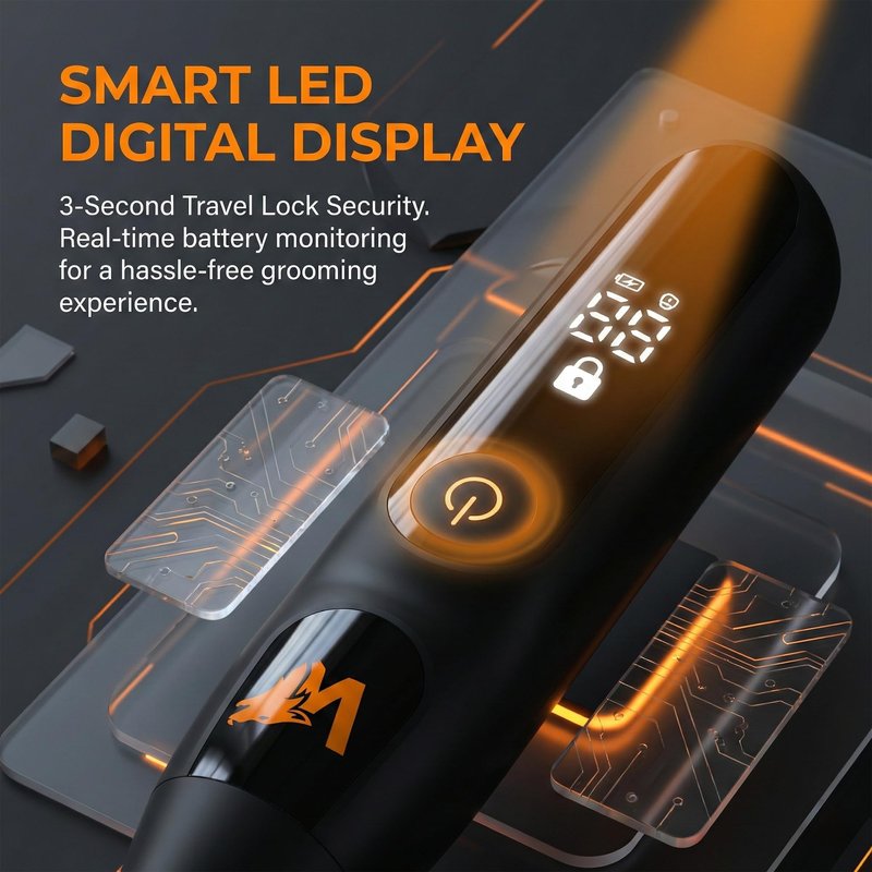 Wolnixx Nose Hair Trimmer for Men & Women – Powerful 8000 RPM Motor, Wet/Dry Use, Electric Nose & Ear Hair Clipper with Travel Lock, USB Rechargeable, Portable Grooming Tool
