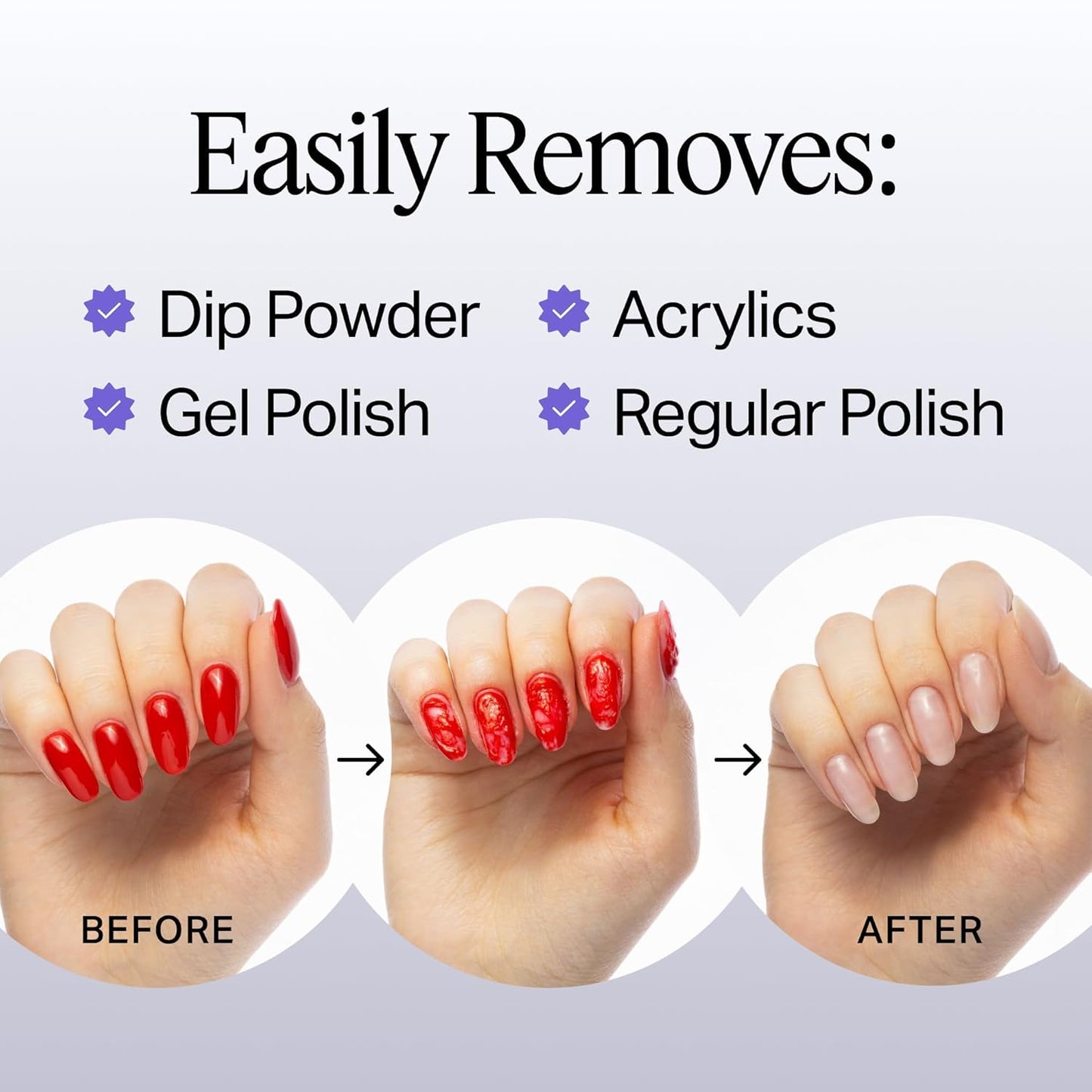 Nailboo Acetone Nail Polish Remover - Gel Polish & Dip Powder Remover, 16 Fl Oz | Salon Quality Soak Bowl