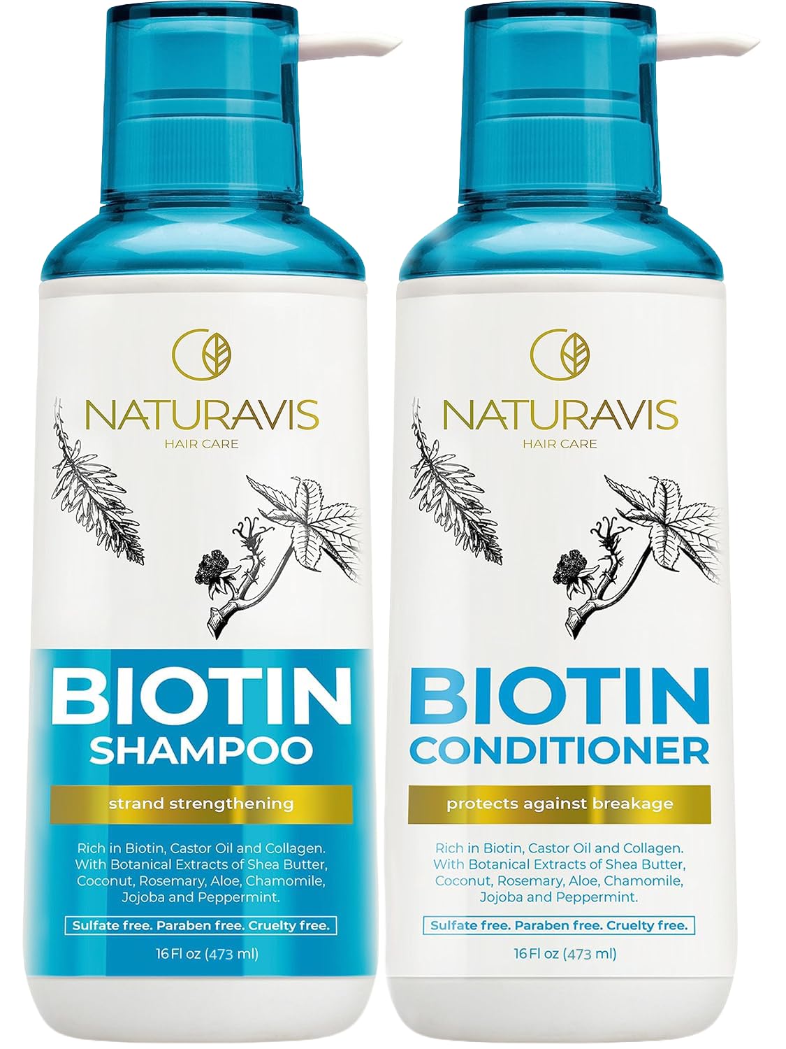 Batana Oil Shampoo & Conditioner Set - Sulfate-Free Volumizing Formula for Fine Hair | 16 Fl Oz (Set of 2)