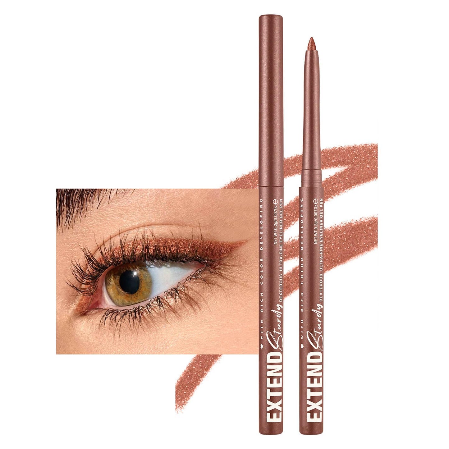 Hyesamyo Quick-Drying Smooth-Glide Cream Eyeliner Set, 12 Versatile Shades Available, Waterproof Smudge-Proof Long-Lasting, Beginner-Approved, Safe for Sensitive Eyes & All Skin Types #05