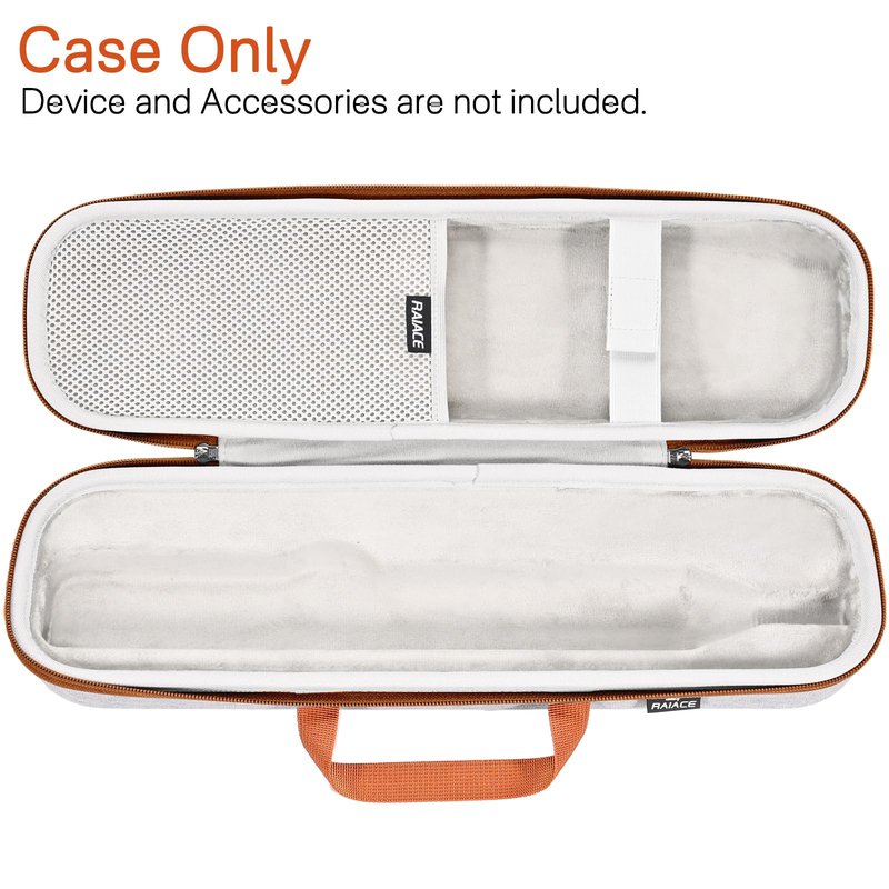 RAIACE Hard Carrying Case Compatible with dyson airstrait straightener, Travel Storage Bag. (for sale is case only) - Gray