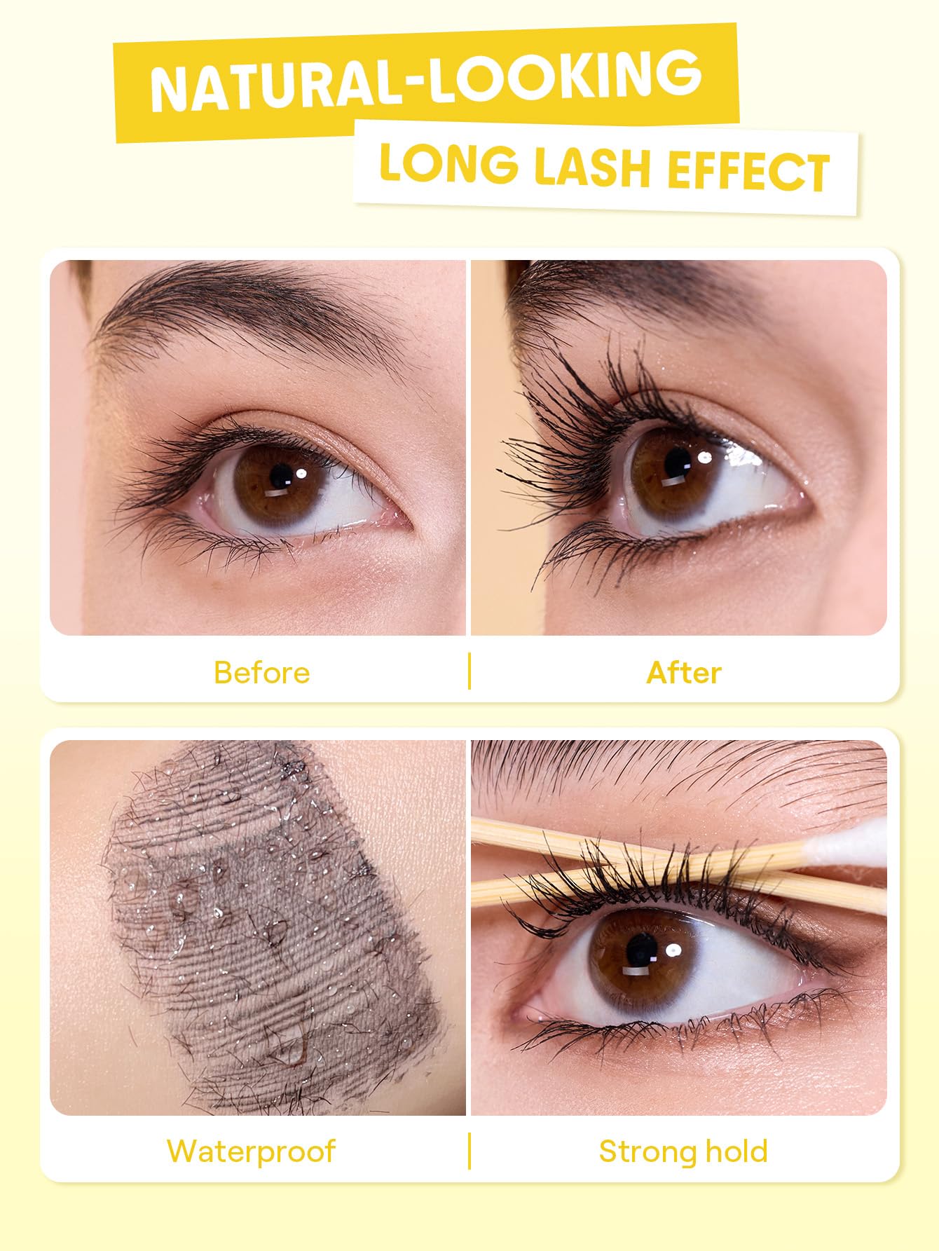 SHEGLAM Lashlighter Iron Curl Mascara Straight Lashes Long-lasting Lengthening Waterproof
