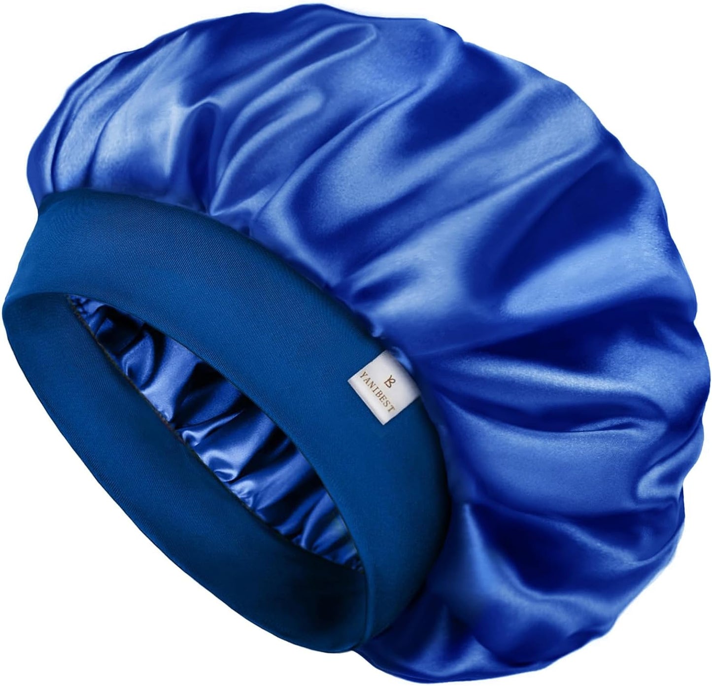 Silk Bonnet for Men & Women - Double Layer Satin Sleep Cap for Natural Curly Hair | Unisex Design