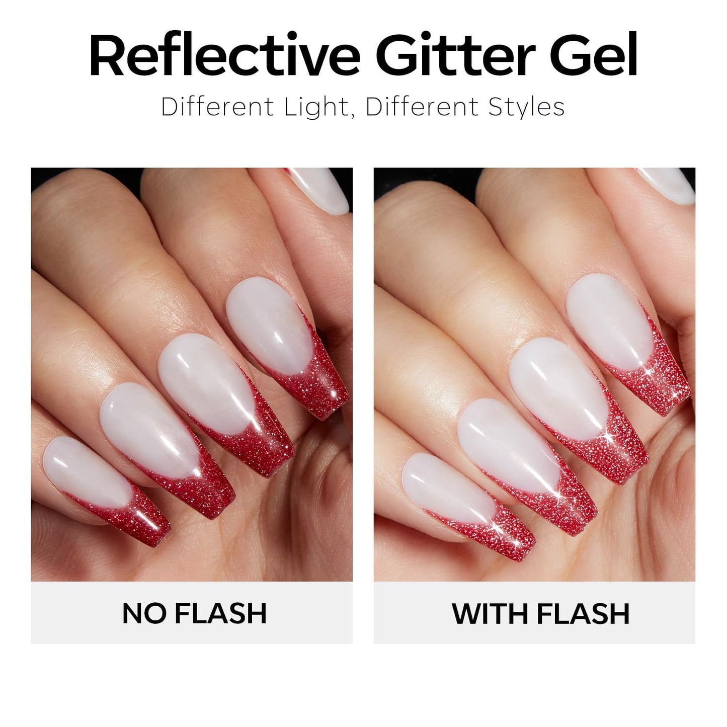 modelones Red Gel Nail Polish Set - 6 Colors 2026 Mothersday Ruby Glitter Cat Eye Magnetic Gel Polish Burgundy Red Sparkle Bloody Nail Polish Kit Soak Off LED Manicure Nail Art DIY Gift