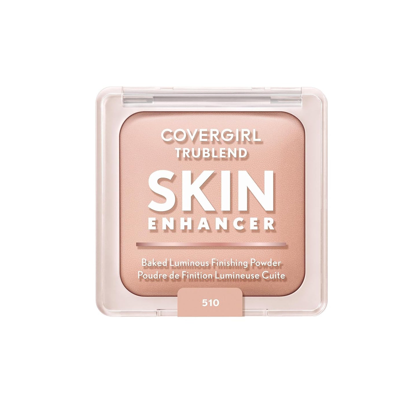 COVERGIRL TruBlend Skin Enhancer - Baked Luminous Face Powder with Hyaluronic Acid & White Rose Extract | Sheer Buildable Finish - 510 Snickerdoodle