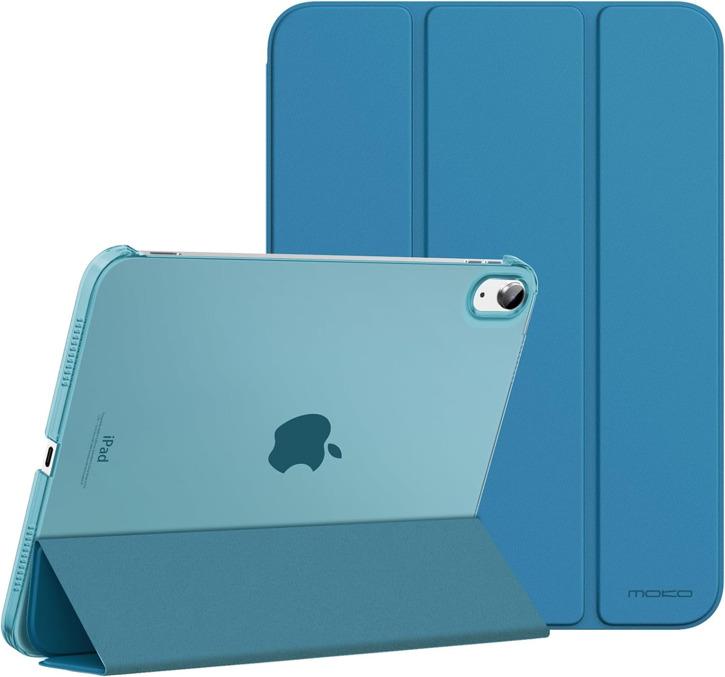 iPad 11th & 10th Generation Case - Slim Hard PC Translucent Back Cover | Navy Blue, Auto Wake/Sleep Support