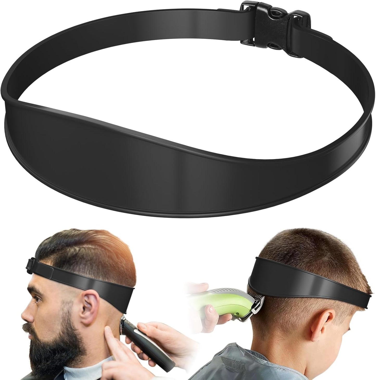 AOMGD Neckline Shaving Template - Adjustable Hair Trimming Guide for DIY Haircuts | Portable Red Tool