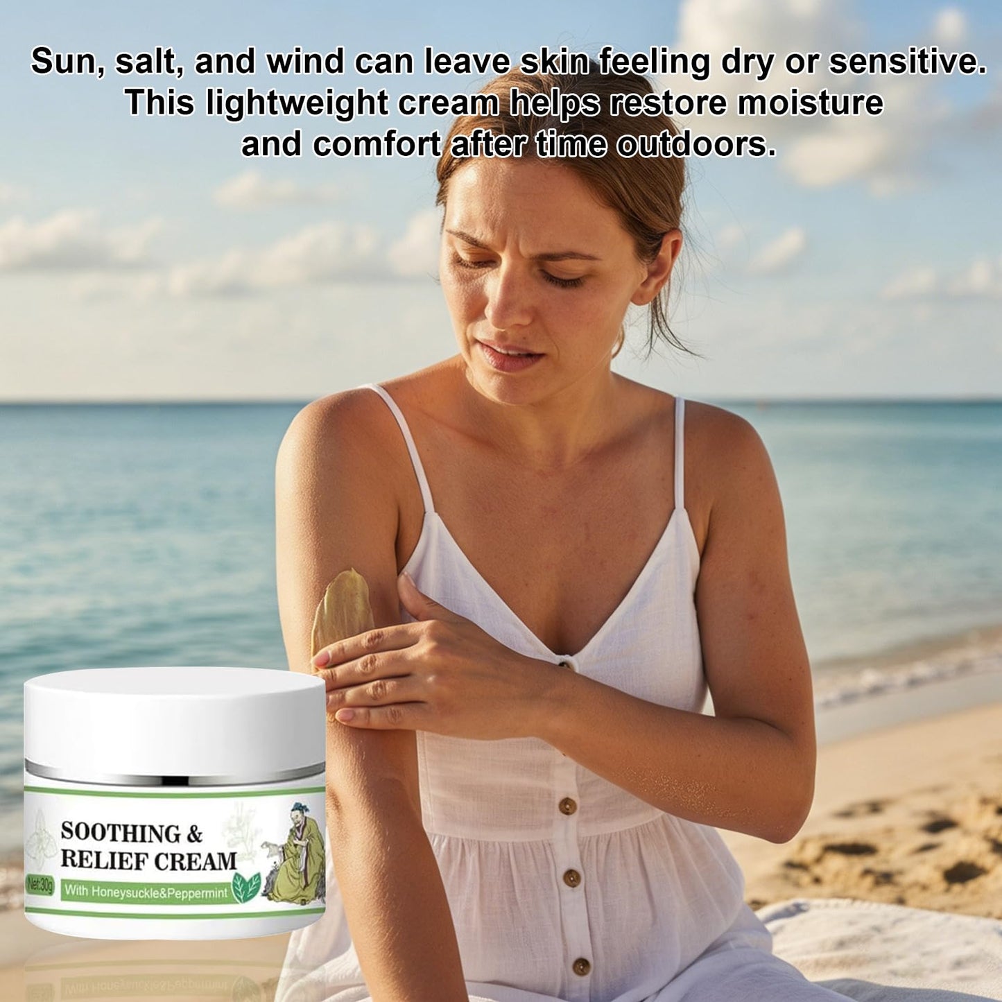 Umex Hydrating Body Cream for Dry, Sensitive & Rough Skin – Moisturizing Lotion with Honeysuckle & Mint for Soft, Smooth, Nourished Skin