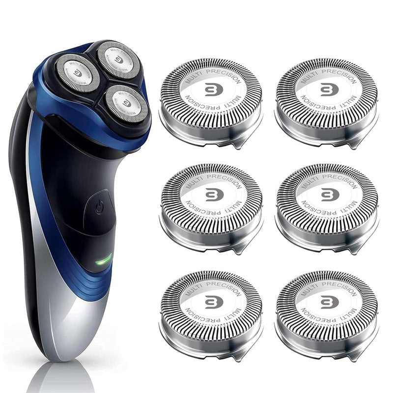 SH30 Replacement Heads Compatible with Philips Norelco Series 3000, 2000, 1000 Shavers, Fit S1560 Shaver, 6-Pack