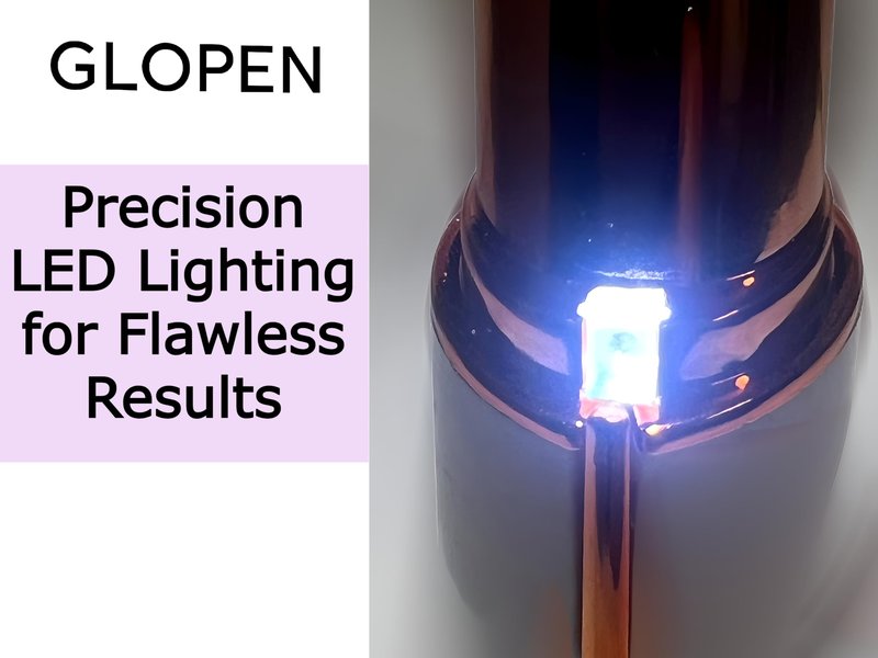 Glowpen Mini Facial Hair Trimmer for Women, USB Rechargeable, Portable Painless Hair Removal Tool, Unisex Face & Lip Grooming Device, White
