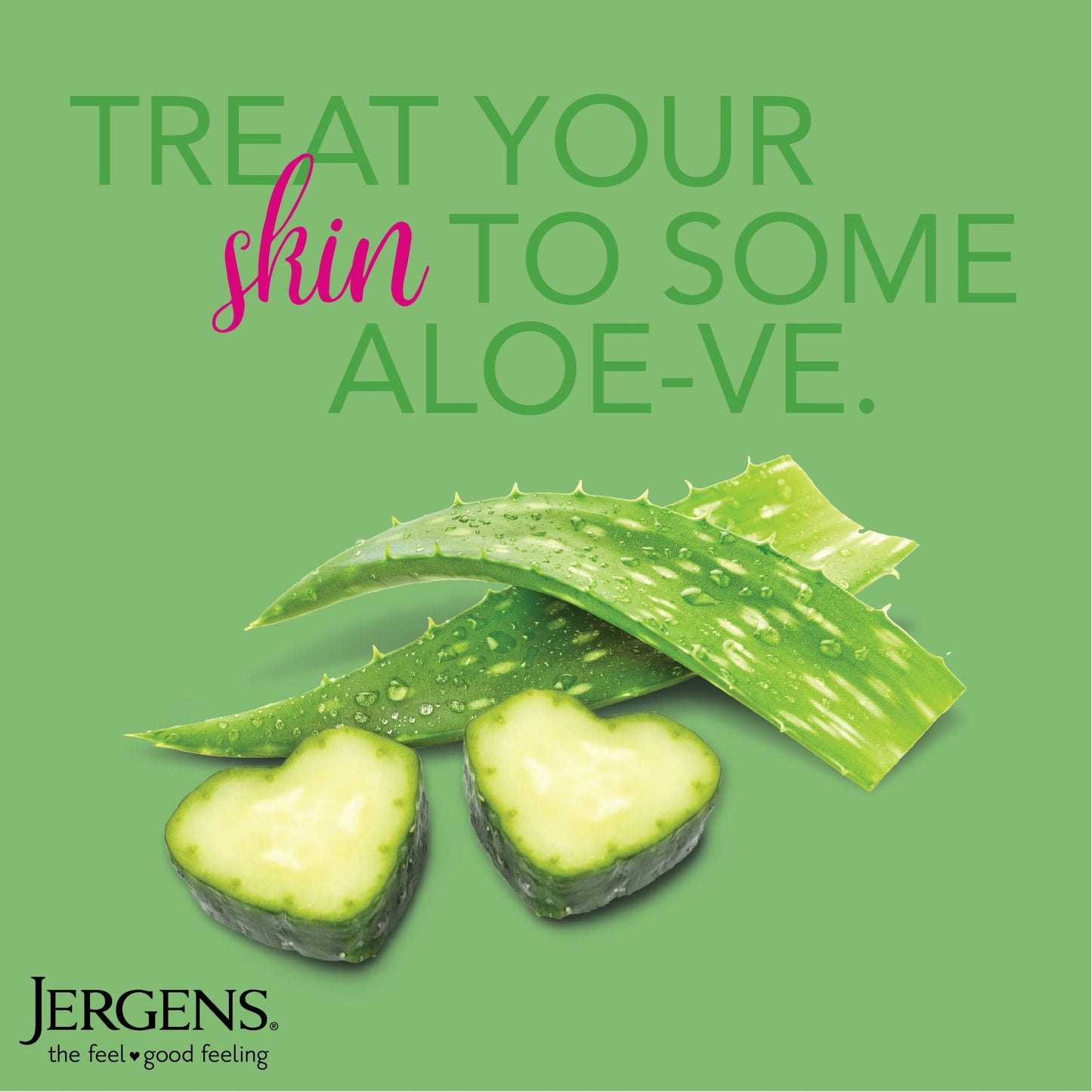 Jergens Soothing Aloe Body Lotion For Dry Skin, Moisturizer, 21 fl oz