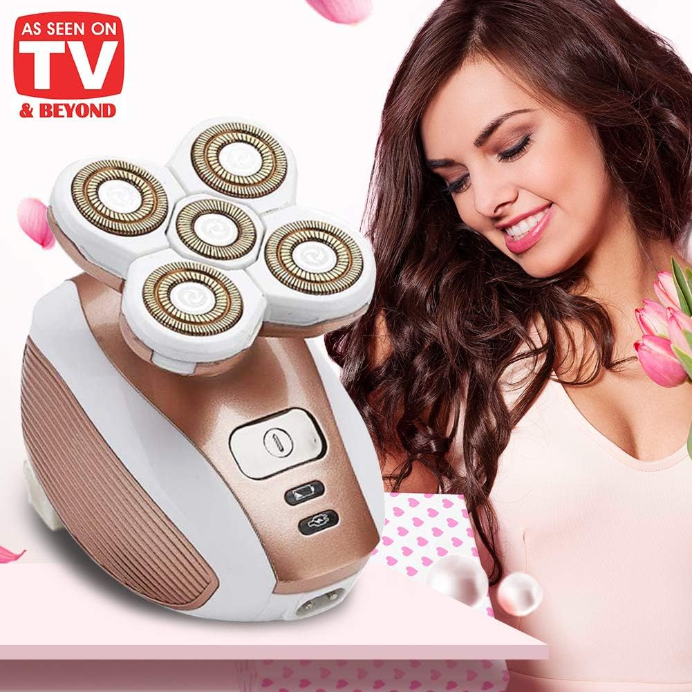 Painless Electric Razor for Women - Rechargeable Waterproof Shaver for Legs, Face & Bikini | Cordless Hair Remover