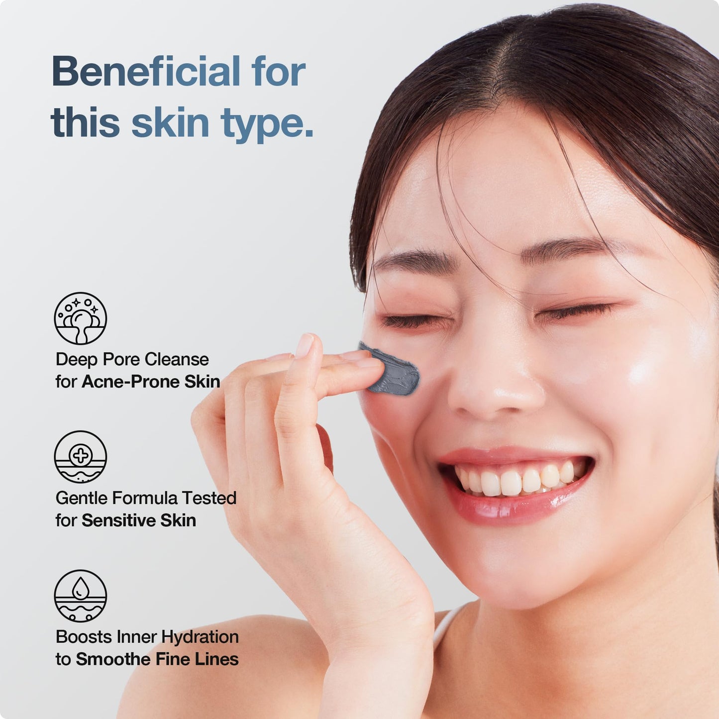HEEDA Hyaluronic Acid & Ceramide All-In-One Cleanser, Deep Hydrating Face Wash with Charcoal, Coconut, and Turmeric for Radiant, Moisturized, and Balanced Skin