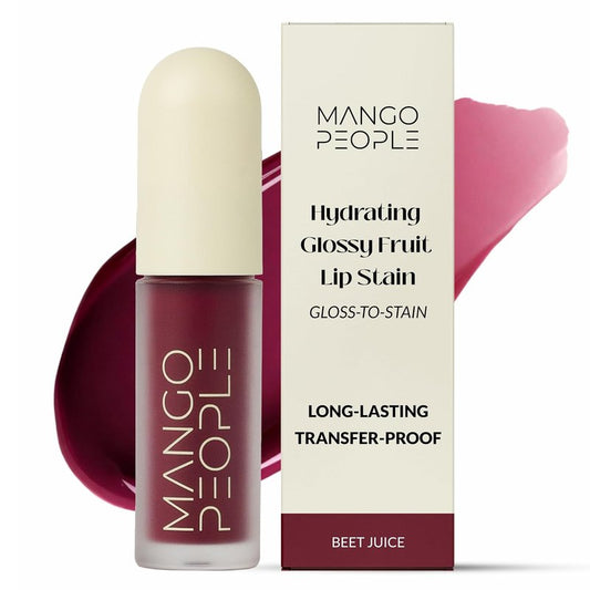 Hydrating Glossy Fruit Lip Stain - 2-in-1 Tint & Oil for Soft, Smooth Lips | Beet Juice