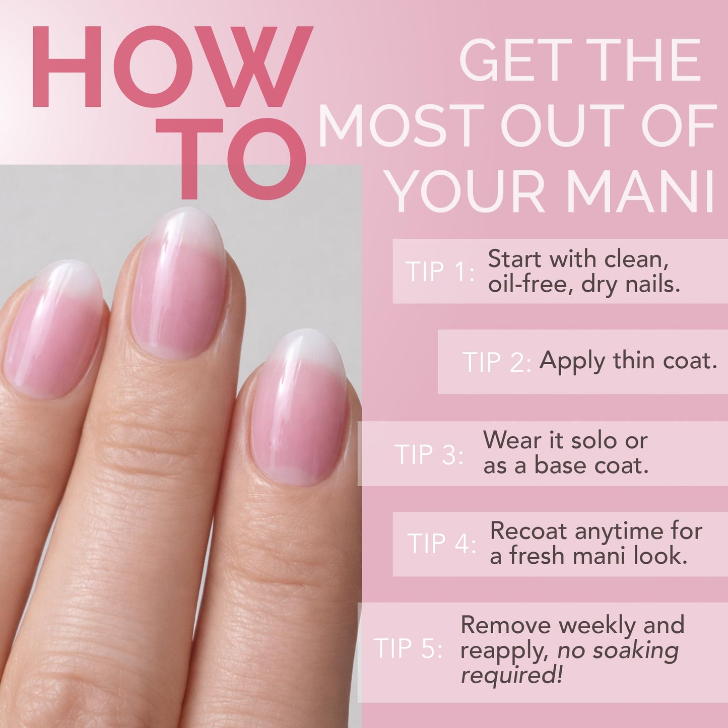 Perfect Formula Pink Gel Coat – Rosey Glow Nail Strengthener & Keratin Treatment, 0.6 oz - Protein-Rich, Glossy Pink Gel Nail Polish for Damaged Nails | Supports Growth & Repair