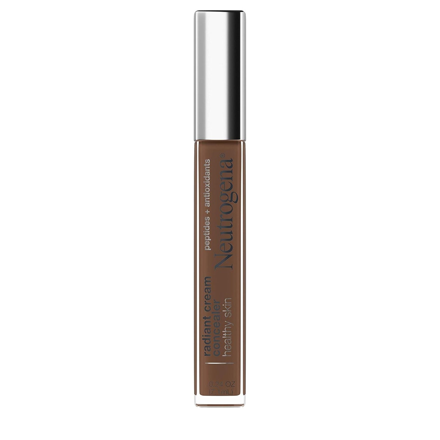 Neutrogena Radiant Brightening Cream Concealer - Lightweight, Non-Comedogenic, Peptides & Vitamin E | Cashew Light/Medium 03, 0.24 oz