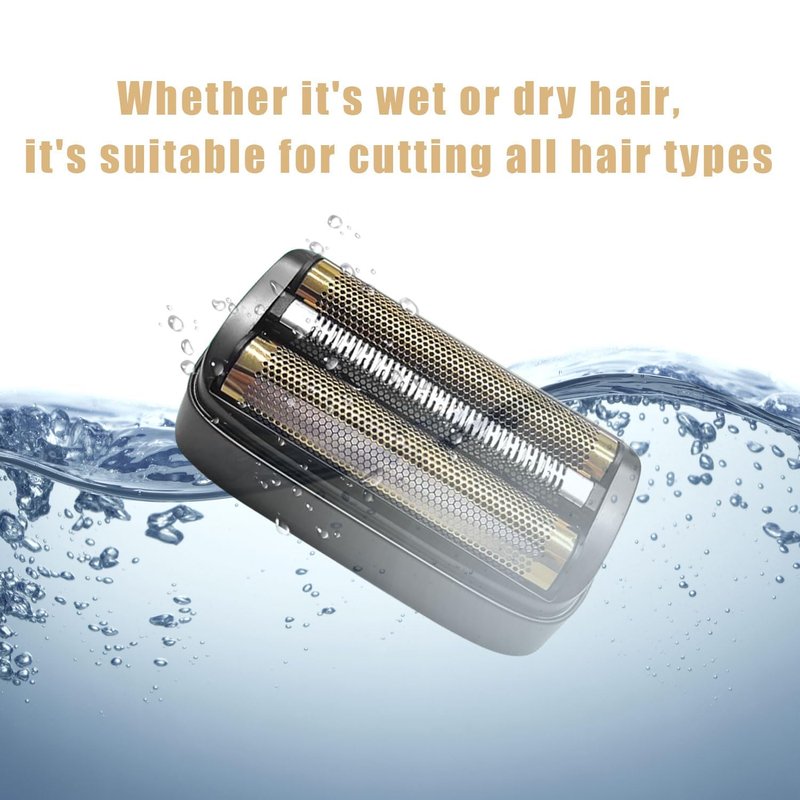 Replacement Head for Andis Foil Shaver Model 17300 reSURGE, Electric Shaver Replacement Blades, Men (Black/3Pack)