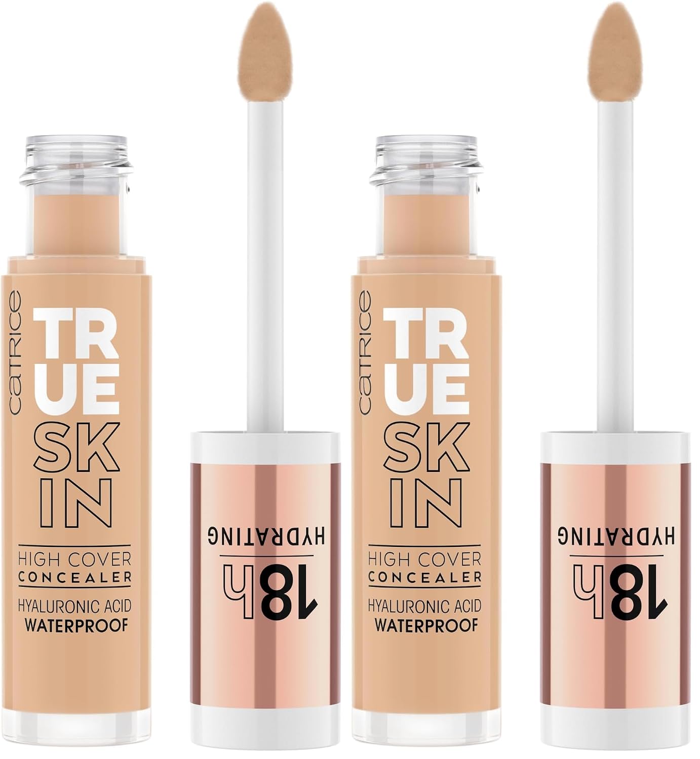 Catrice True Skin High Cover Concealer - Waterproof & Lightweight | 032 Neutral Biscuit, 18-Hour Wear, Vegan