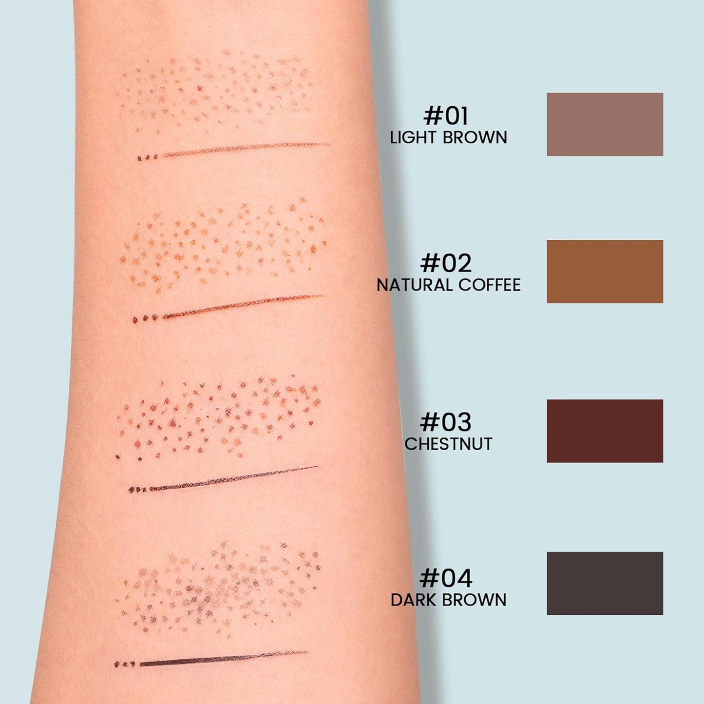 Freckle Pen Set - 2-in-1 Dual Ended Microblading & Freckle Stamp | Waterproof, 24HR Longwear, 2 Color Combos