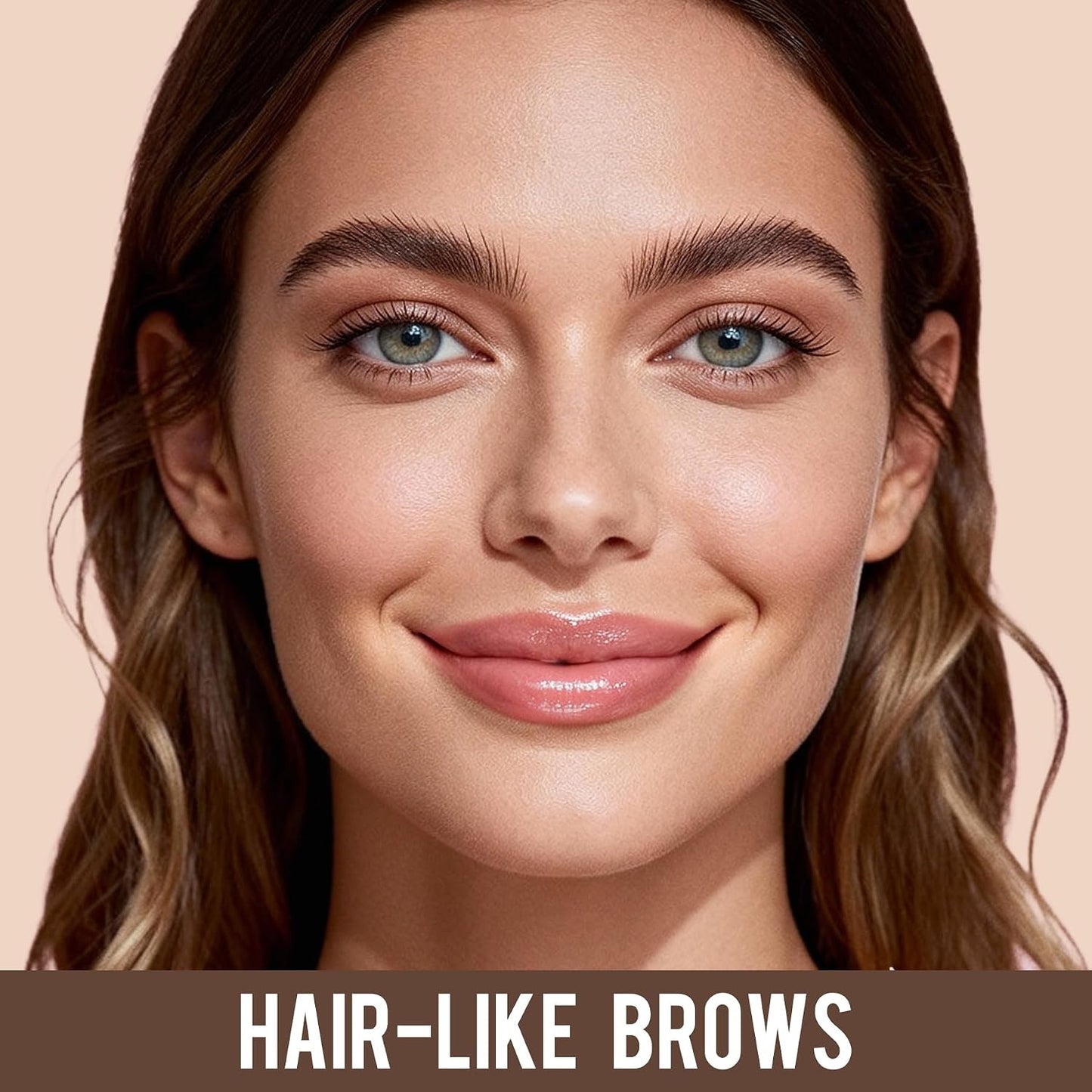 Eyebrow Pencils for Women - Precise 4-Tip Brow Pen 2 Pack | Natural-Looking Fuller Brows, Dark Brown