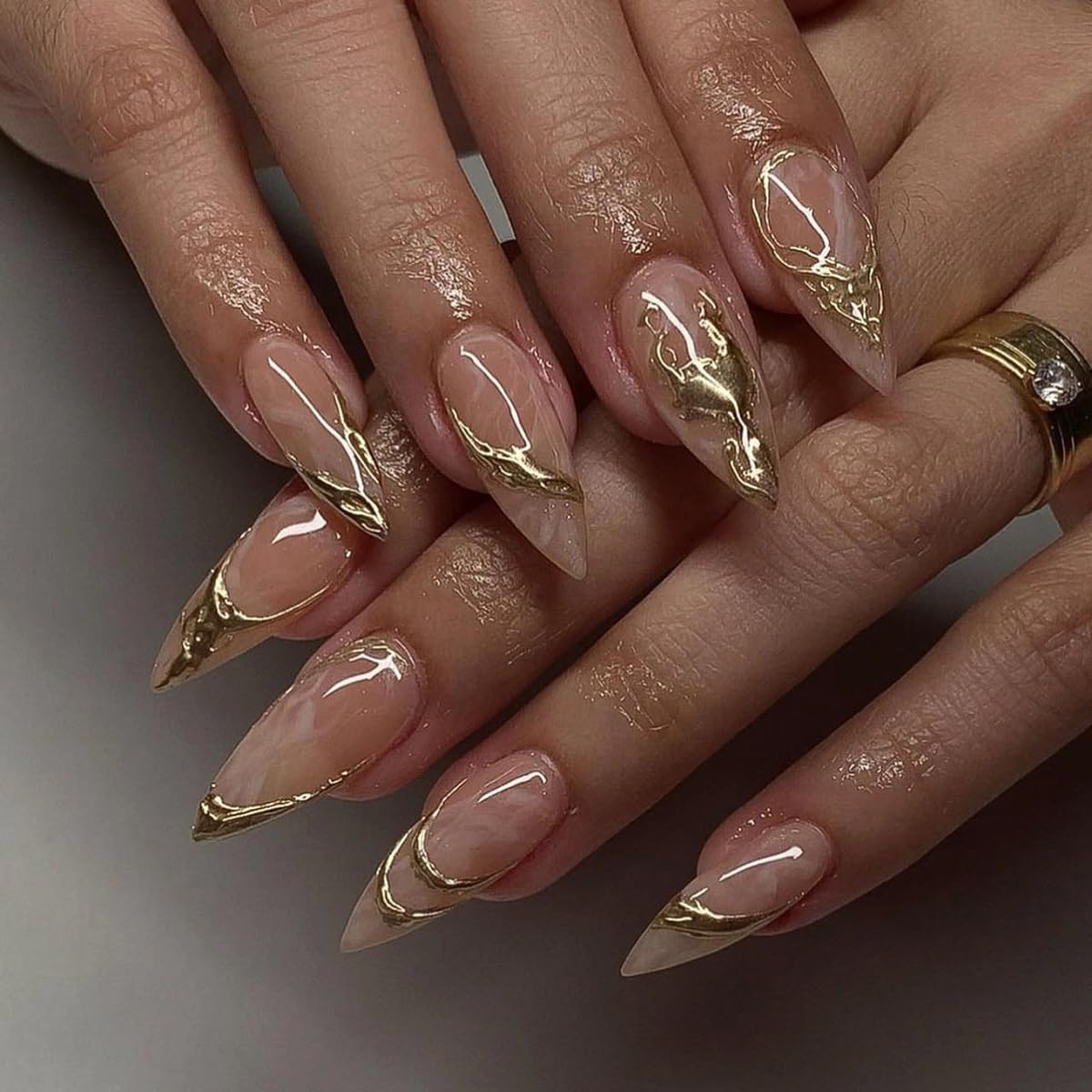 Lemon Press-On Nails - Short Oval Yellow | Fresh Fruit Design, Skin-Friendly & Trimable for Summer Fun