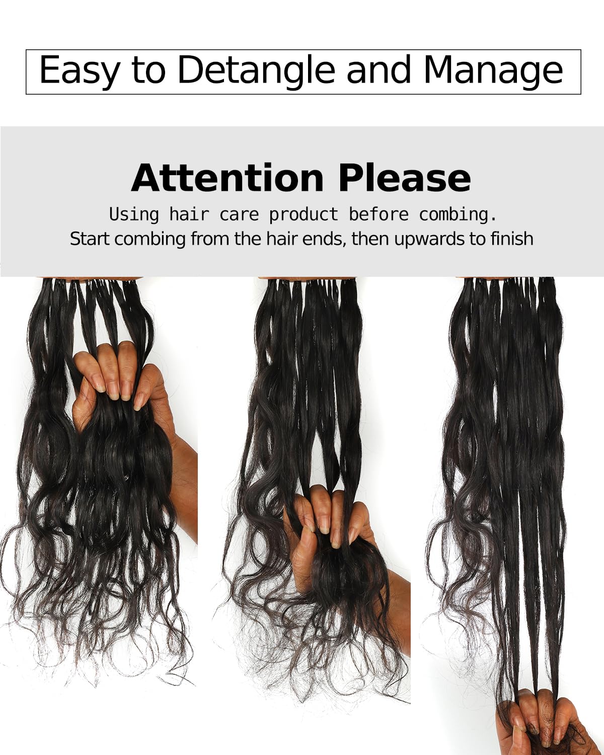 BEEOS Body Wave Miracle Knots Crochet Hair 160g, Pre-Separated Knotless Feather Crochet Human Hair for Black Women, Reusable 22 Inch Natural Black