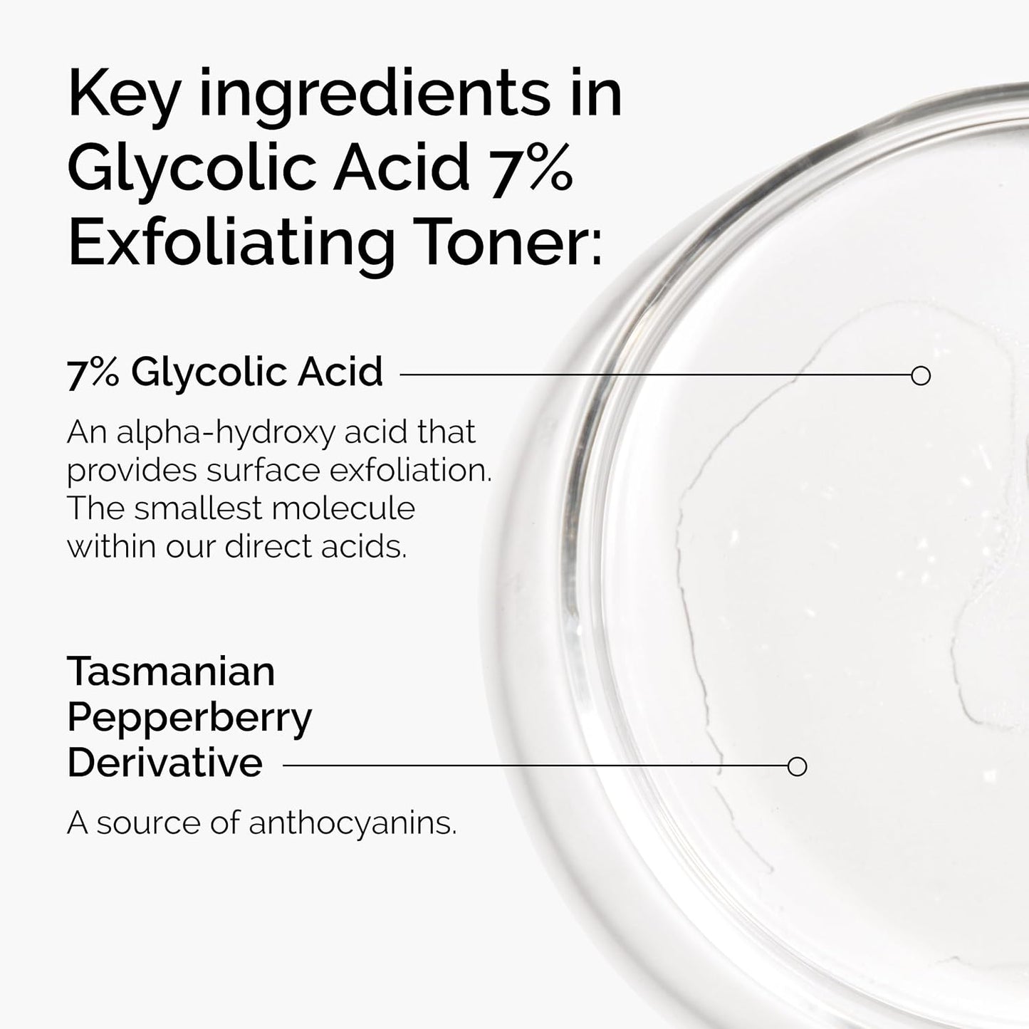 Glycolic Acid 7% Exfoliating Toner - Brightening & Smoothing Daily Toner for Even Skin Tone