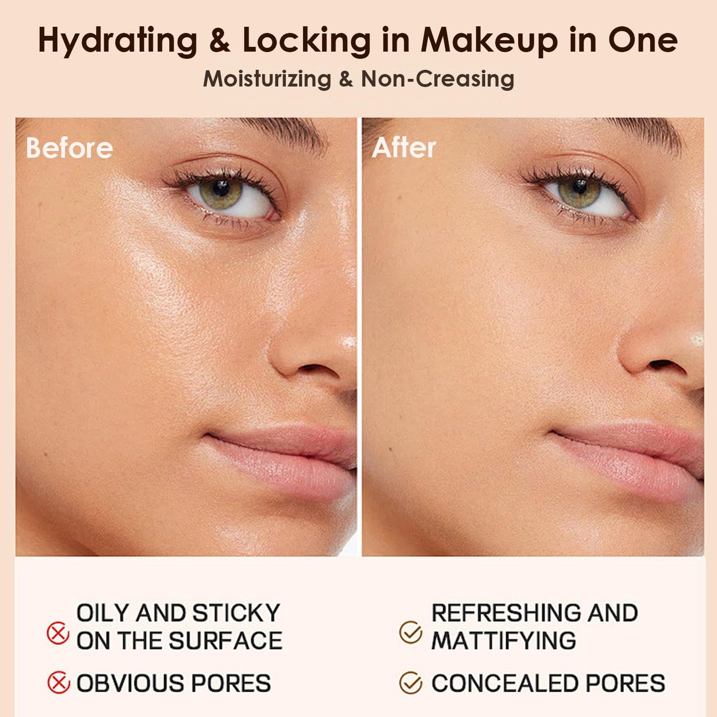 Color Changing Foundation for Mature Skin - Hydrating Concealer Cream | Lightweight, Buildable Coverage, Natural Finish