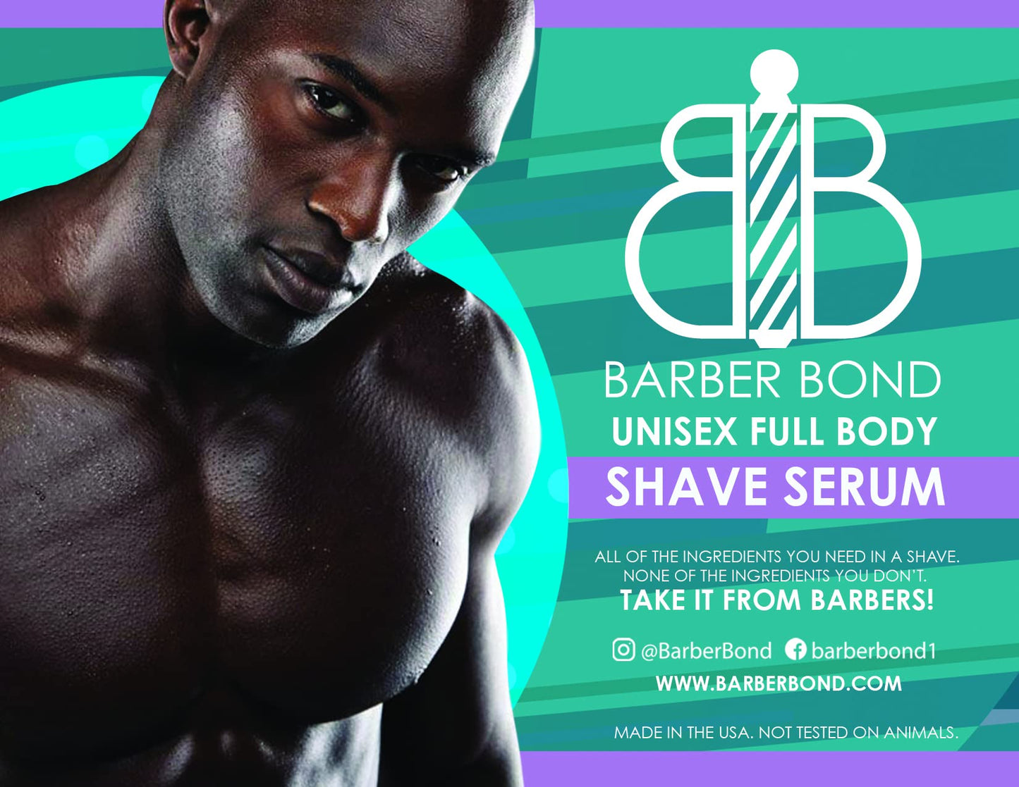 Barber Bond® Premium Unisex Full Body Shave Serum (2oz) Shave Gel