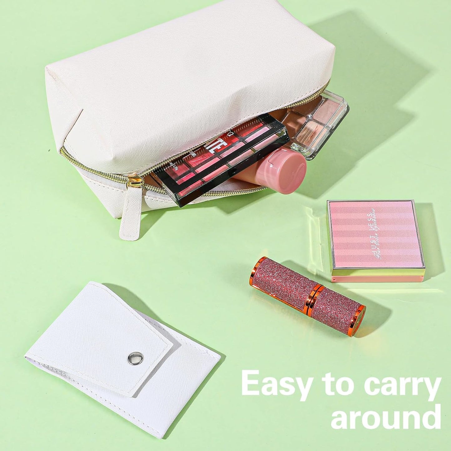 Mini Eyebrow Tweezers for Women - 4-Pack Colorful Stainless Steel Set | 3.8 Inch with Portable Storage Bag