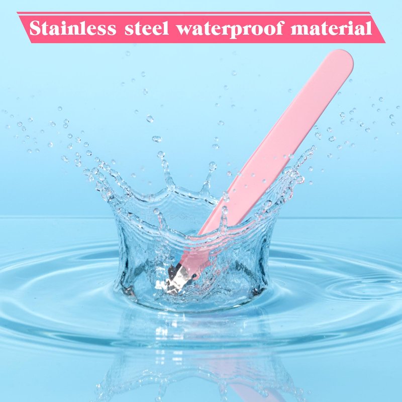 16 Pcs Pink Tweezers Set, Slanted Eyebrow Tweezers for Women Facial Hair Stainless Steel Slanted Tip Tweezer with Cover Pink Precision Tweezer Bulk for Ingrown Hair, Eyebrows, Lash Extension