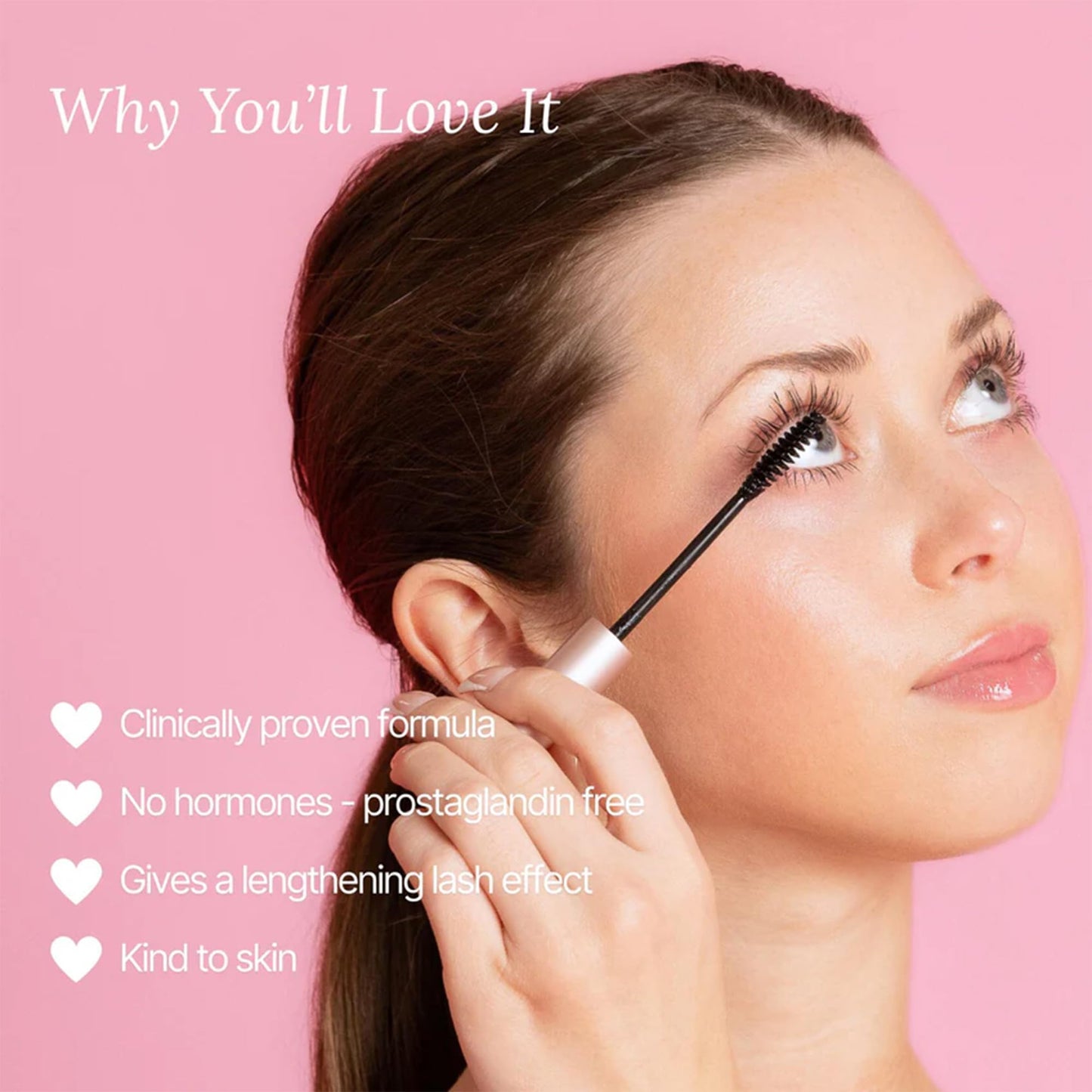 Lash Therapy Australia Growth Serum Infused Mascara, Smudge Proof & Waterproof, Natural For Sensitive Eyes, Volume & Length (Black) 6ml