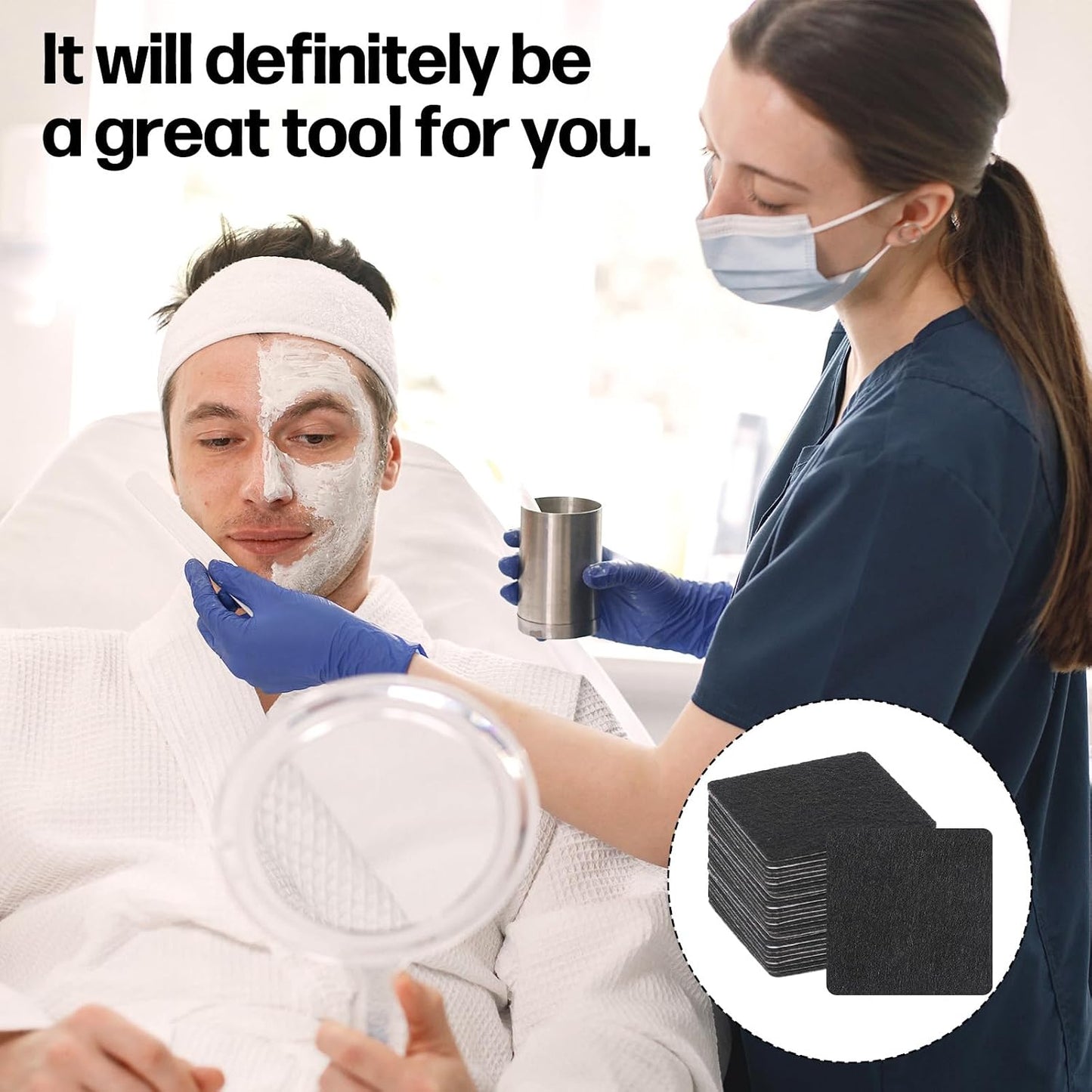 Dermaplane Razor Wipes - 100 PCS Premium DermaPad for Dermaplaning | Self-Adhesive Blade Wiping Pads for Face & Eyebrows